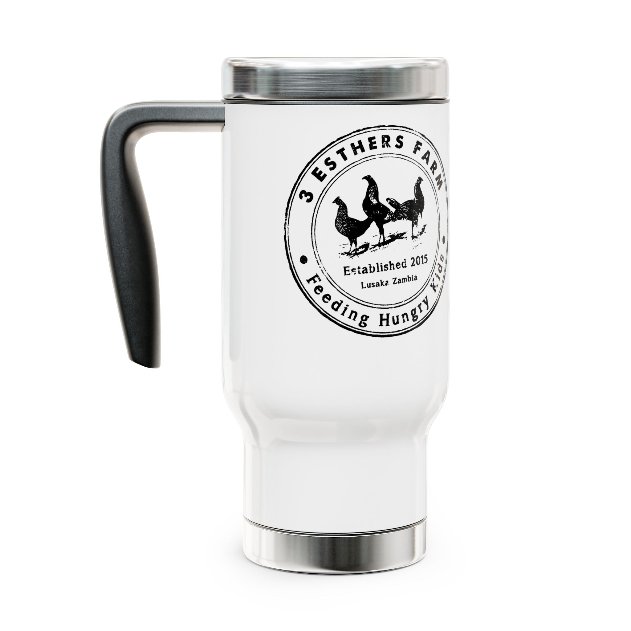3 Esthers Farm 14oz Stainless Steel Travel Mug with Handle