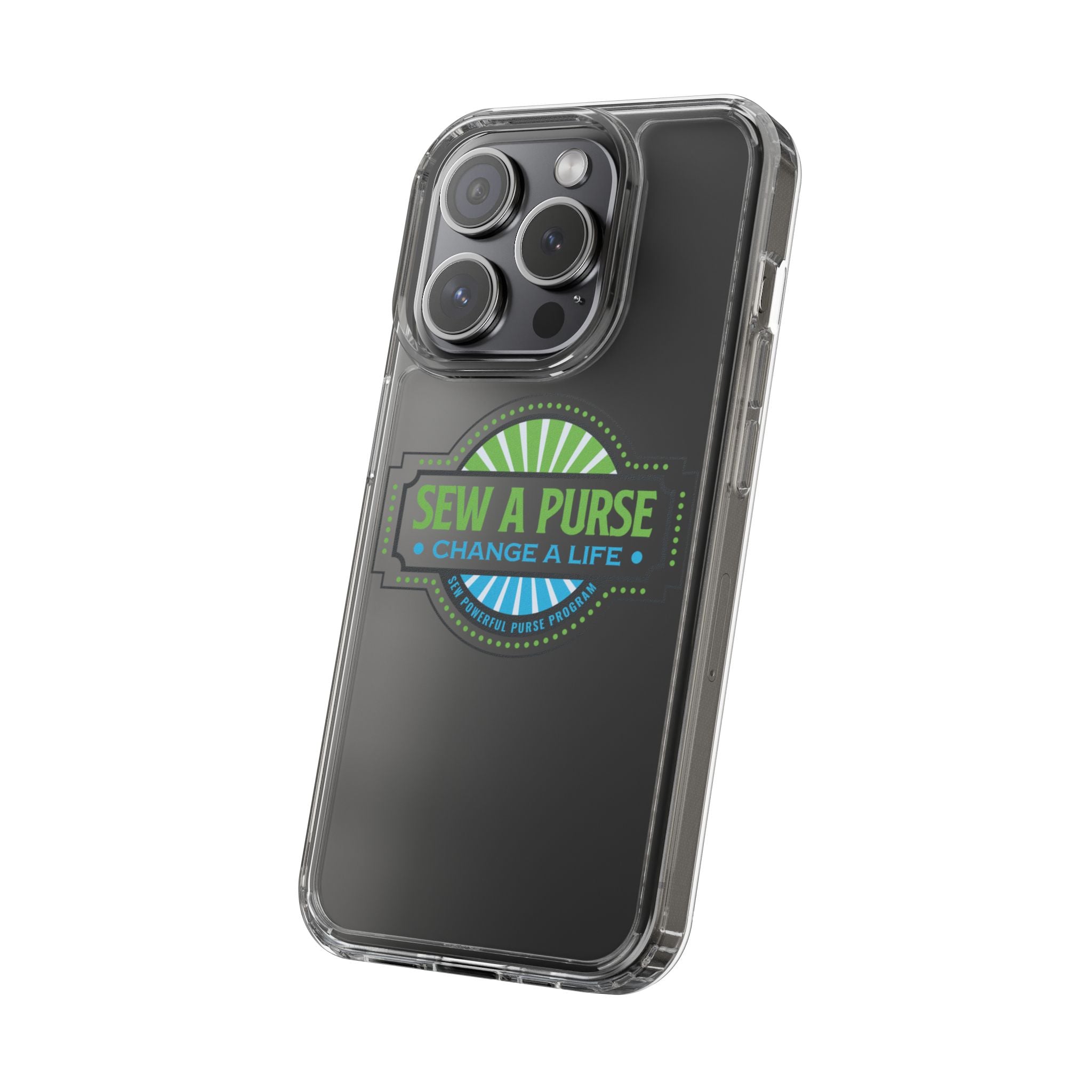 Clear Case — “Sew a Purse, Change a Life” Charity Phone Case