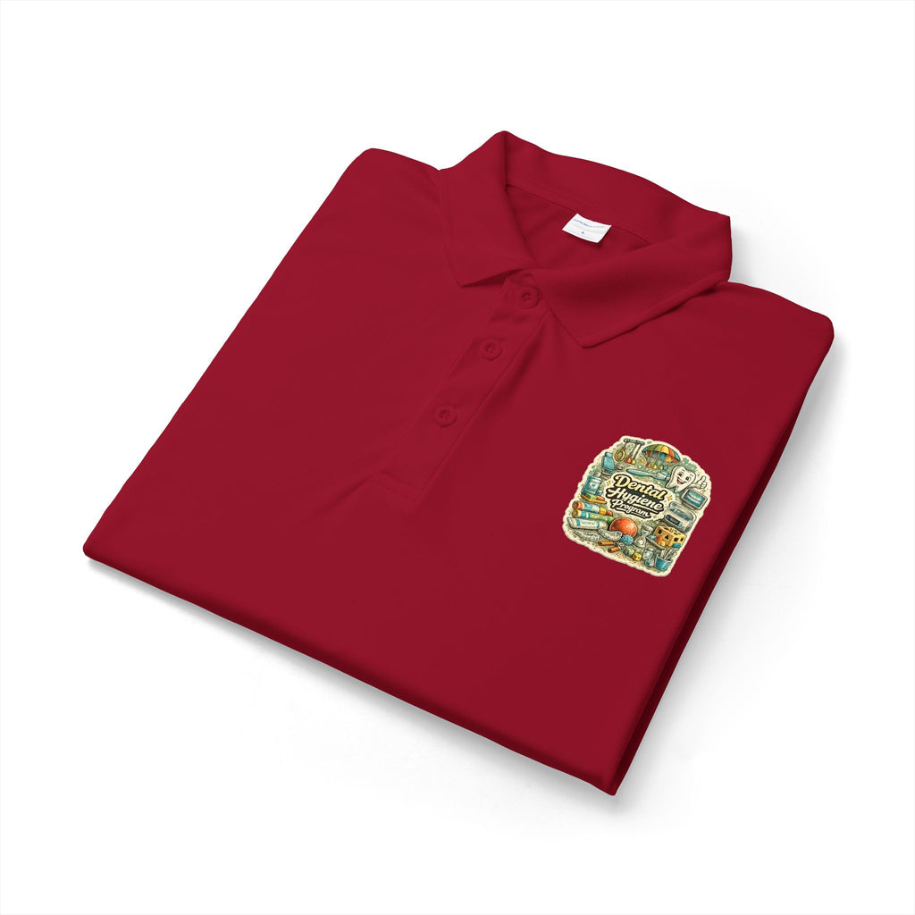 Dental Hygiene Polo Shirt — Embroidered Vintage Camper Shirt