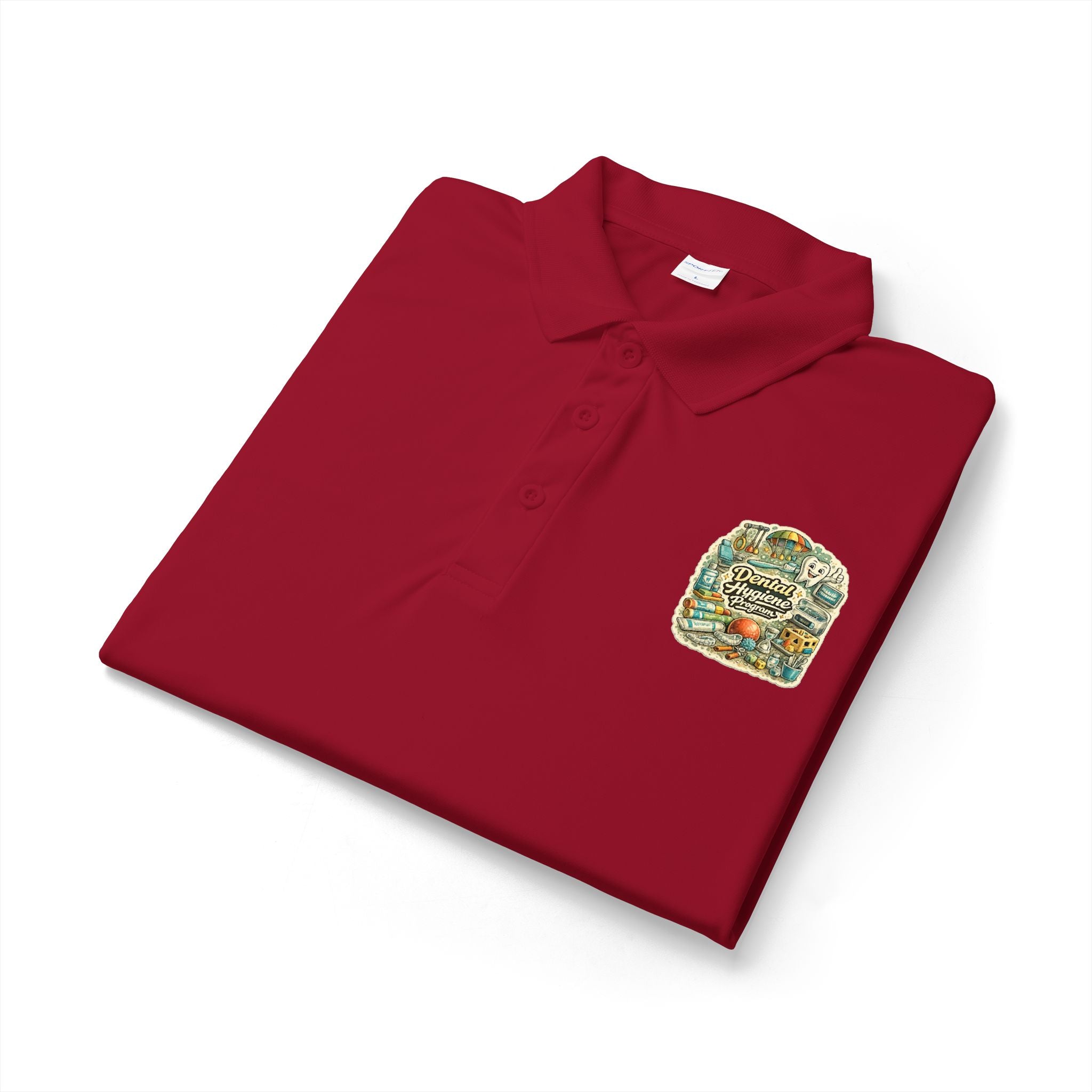 Dental Hygiene Polo Shirt — Embroidered Vintage Camper Shirt