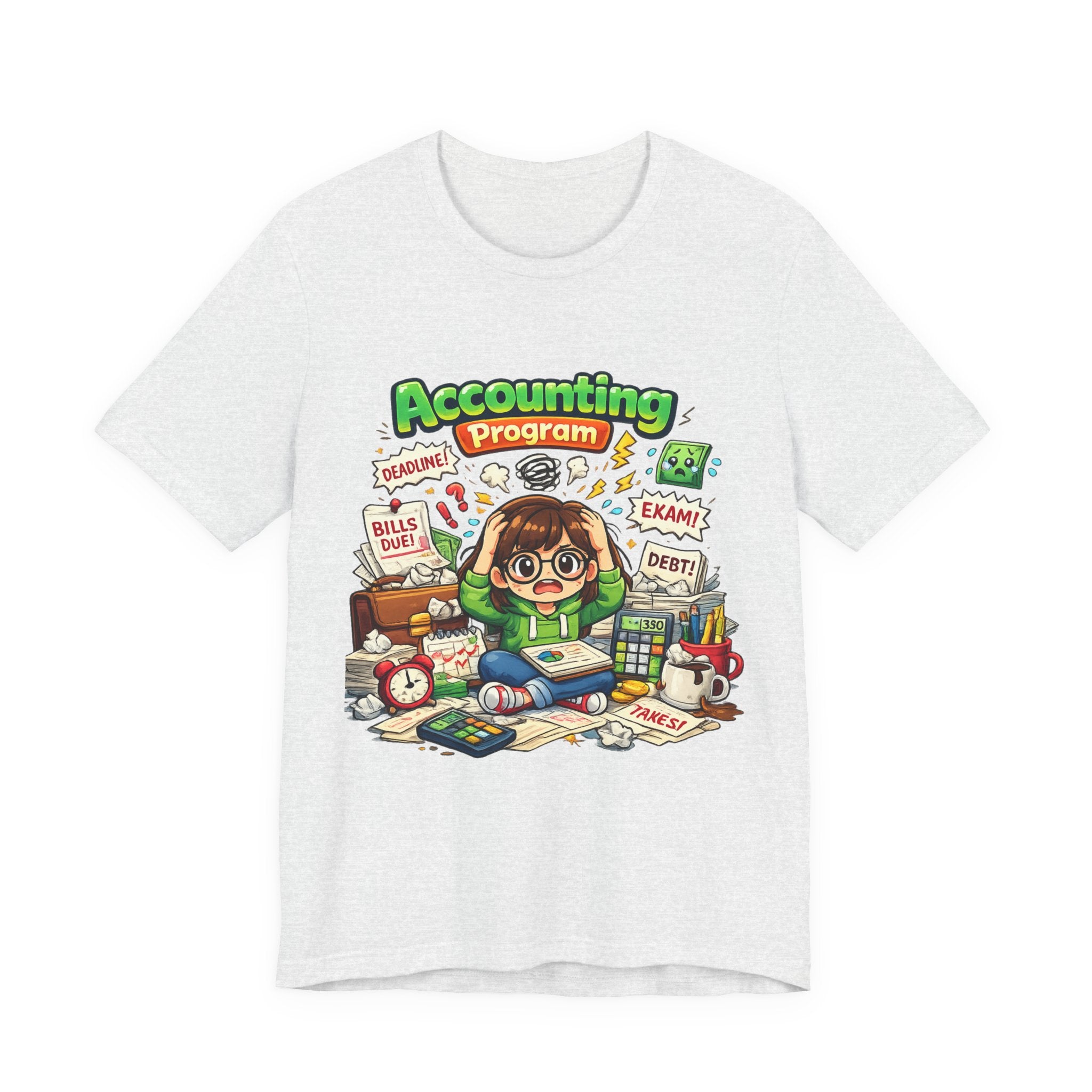 Accounting Program Student Tee — Cute Study Cartoon College Shirt