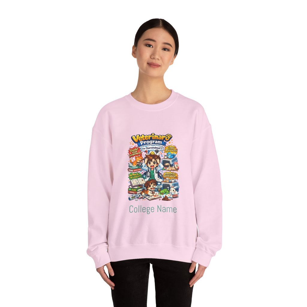 Veterinary Program Crewneck Sweatshirt – Cute Vet Student Graphic