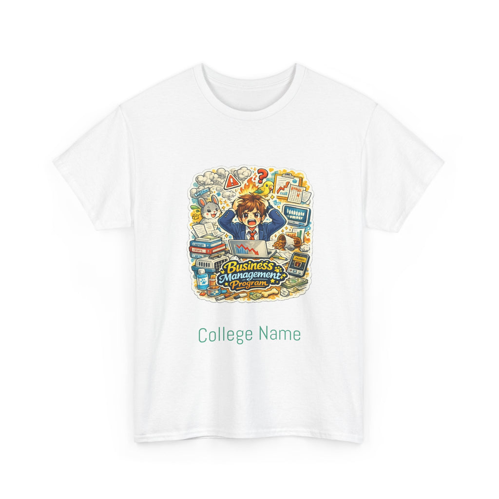 Business Management Major T-Shirt - Cute College Illustration Tee