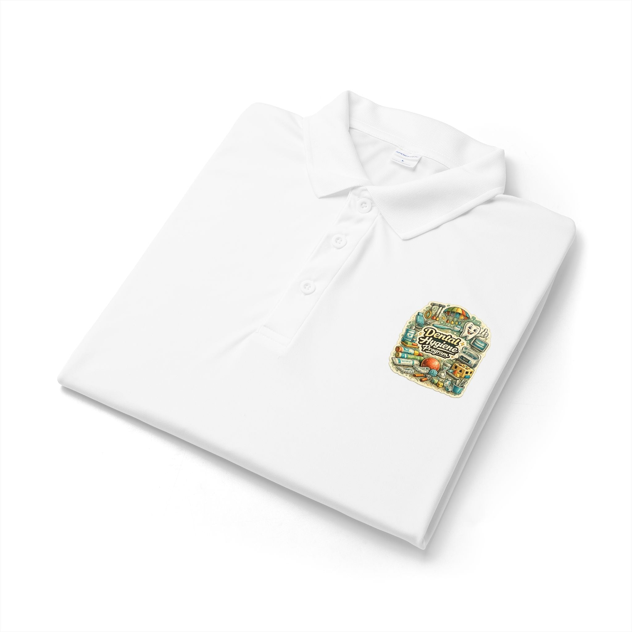 Dental Hygiene Polo Shirt — Embroidered Vintage Camper Shirt