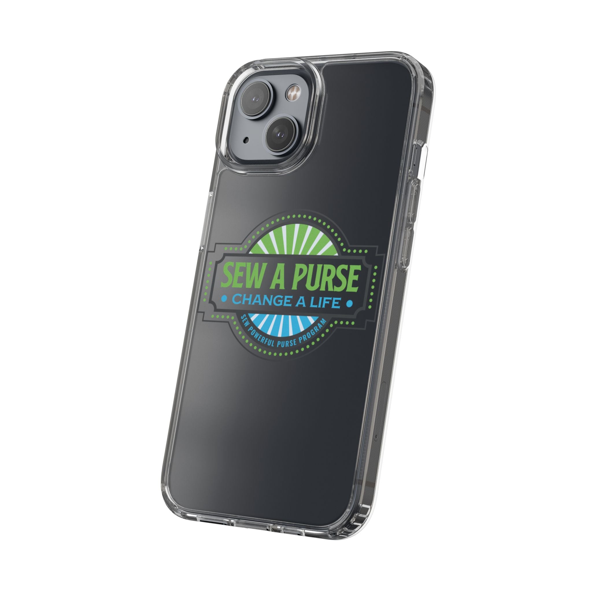 Clear Case — “Sew a Purse, Change a Life” Charity Phone Case