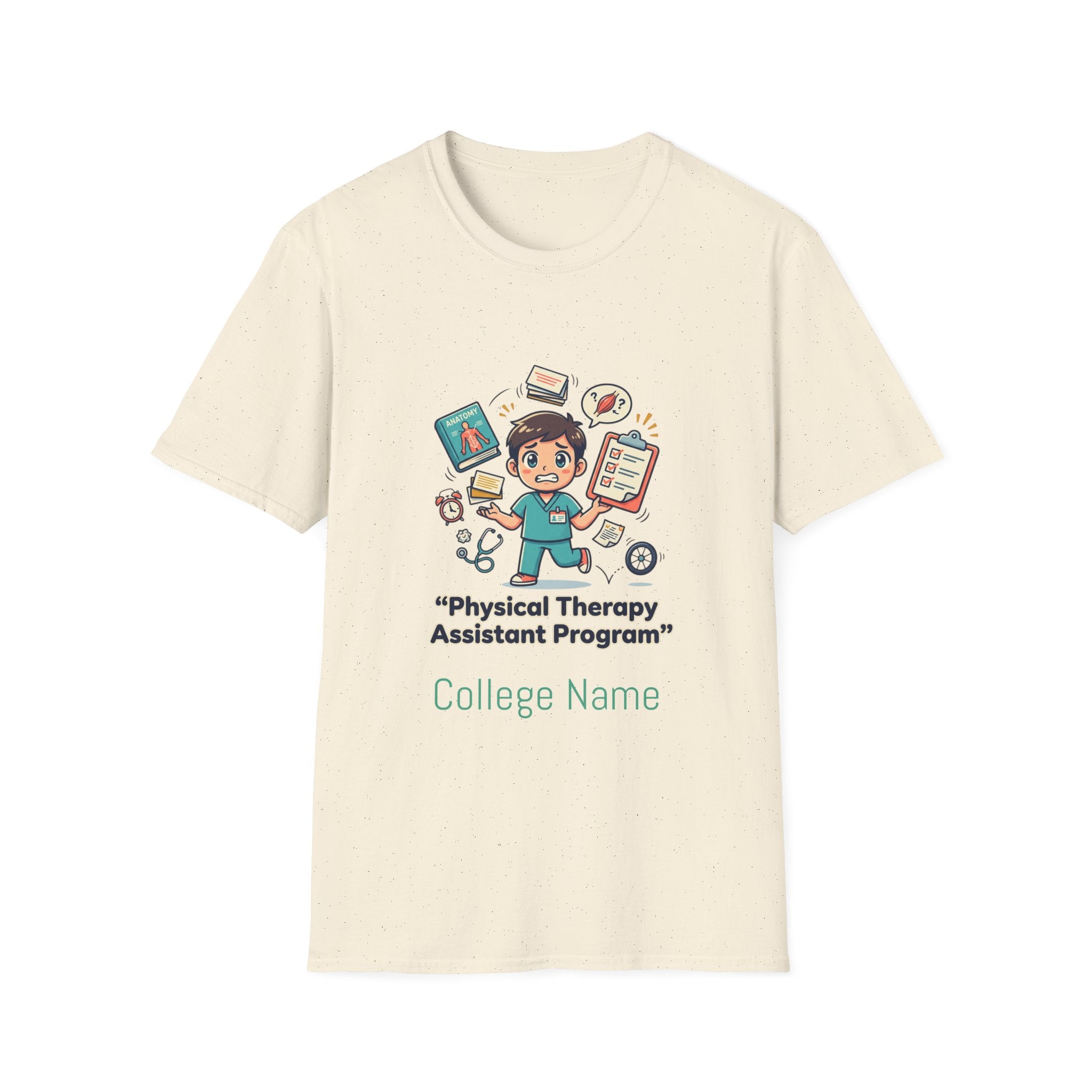 Physical Therapy Assistant Program T-Shirt — Cute PTA Student Tee (Custom College Name)