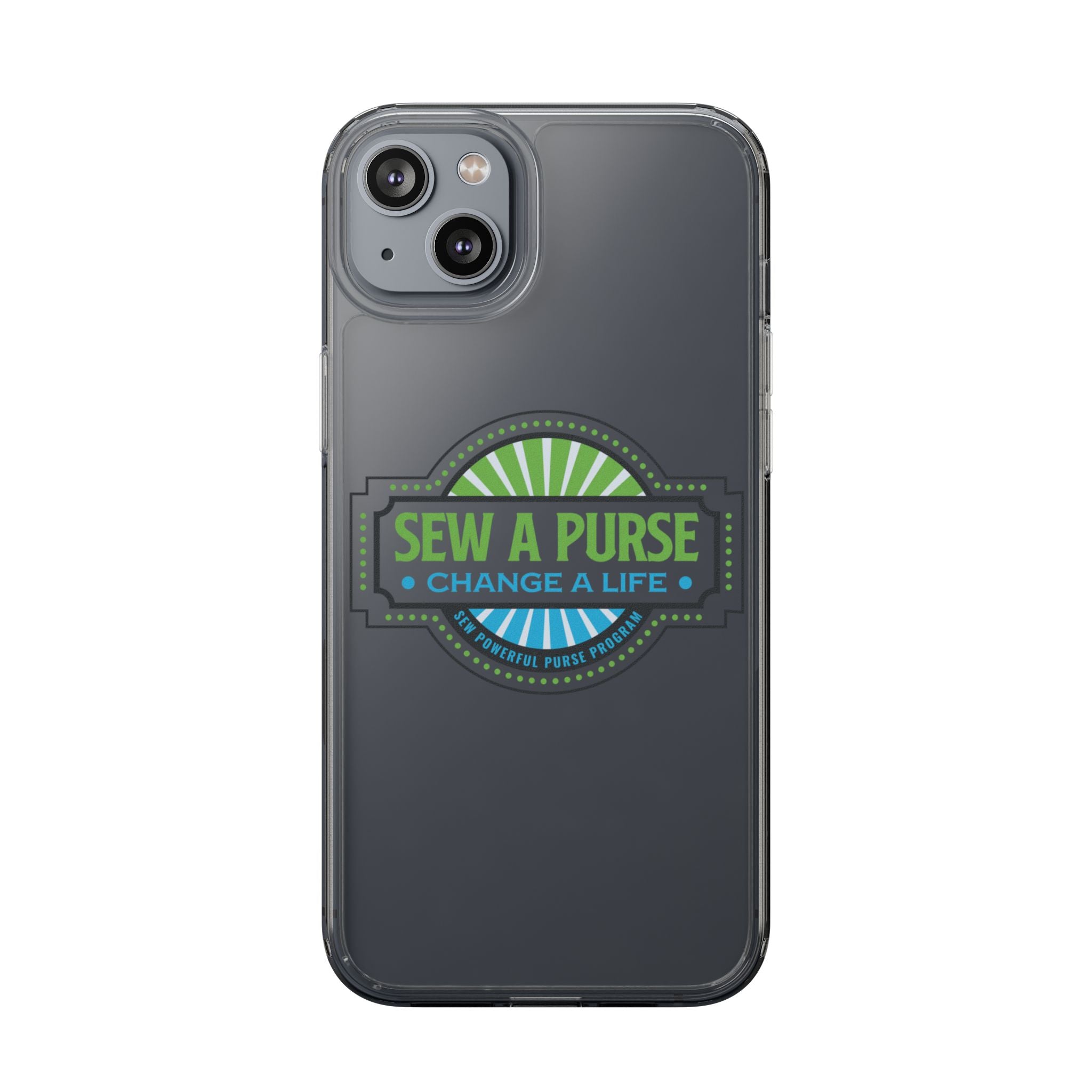 Clear Case — “Sew a Purse, Change a Life” Charity Phone Case