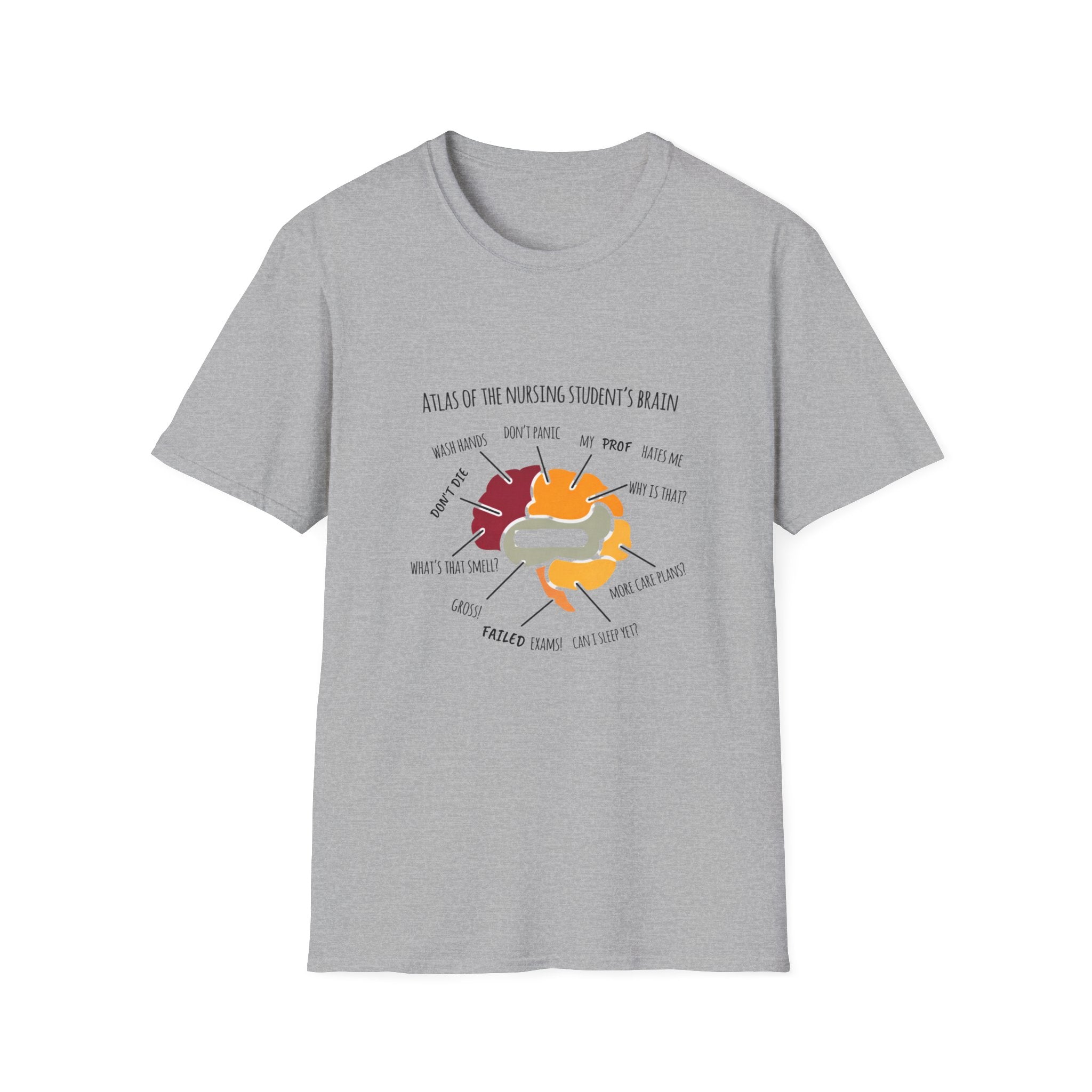 Nursing T-Shirt —  Illustrated Campus Map Tee