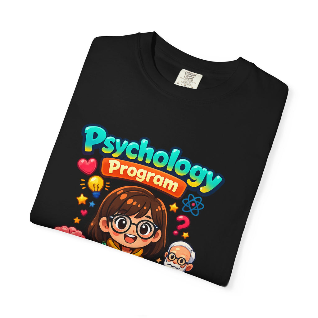 Psychology Program T-Shirt — Cute Student Cartoon Design
