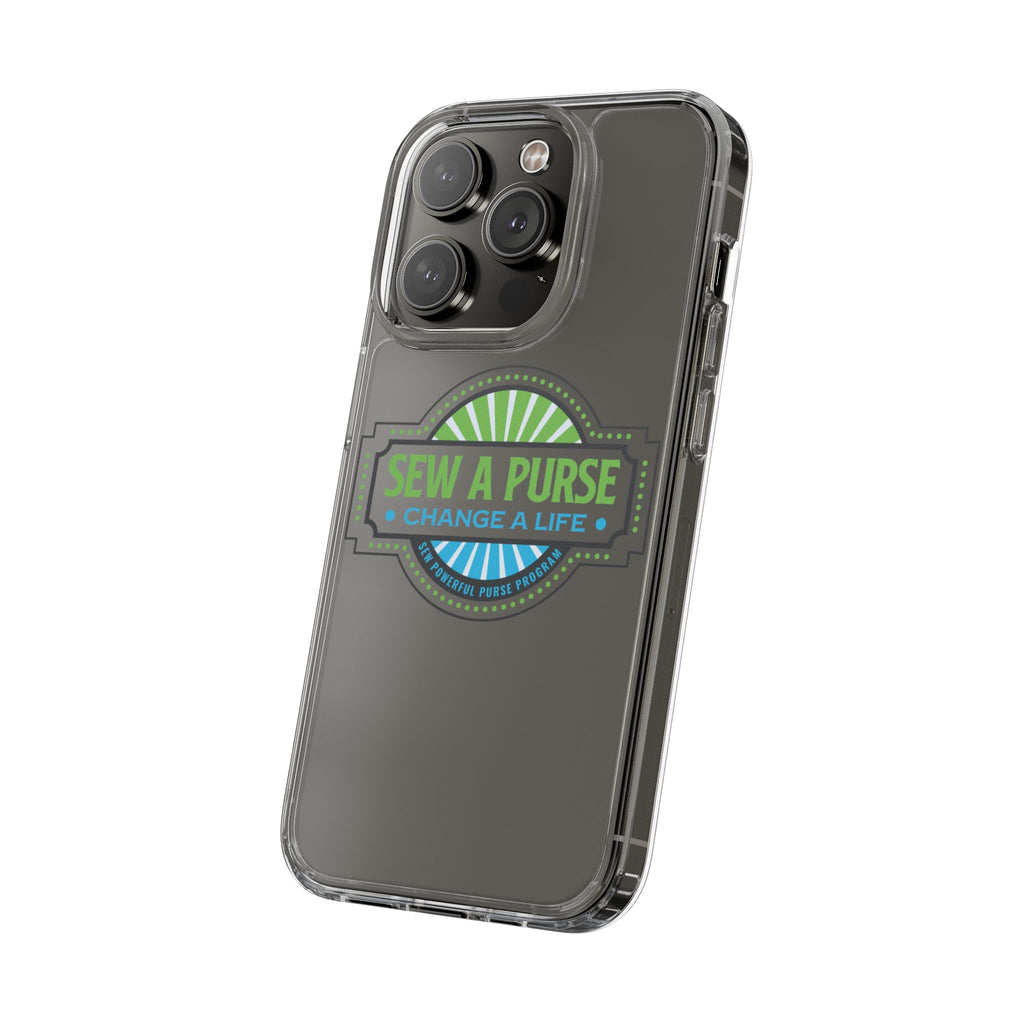 Clear Case — “Sew a Purse, Change a Life” Charity Phone Case
