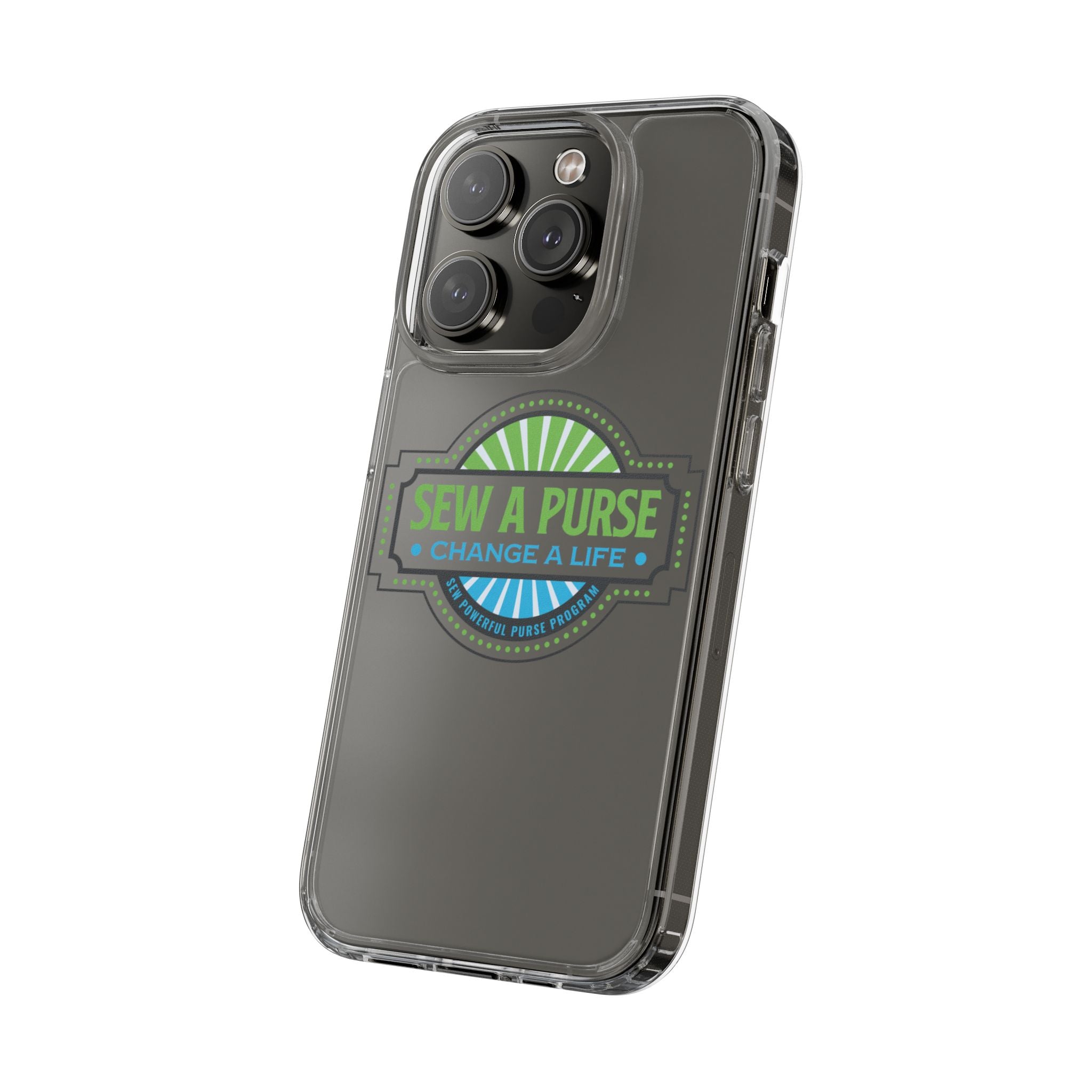 Clear Case — “Sew a Purse, Change a Life” Charity Phone Case