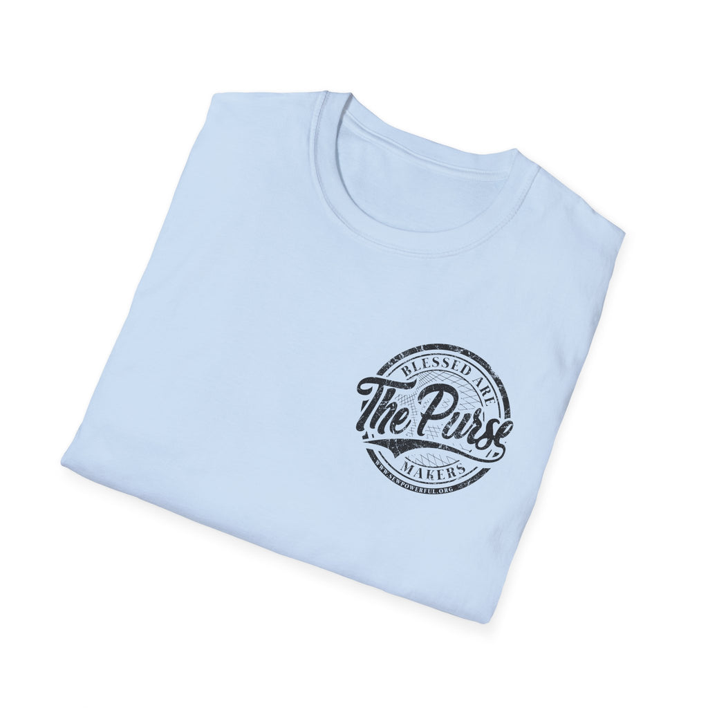 Blessed Are The Purse Makers - Small Logo T-Shirt