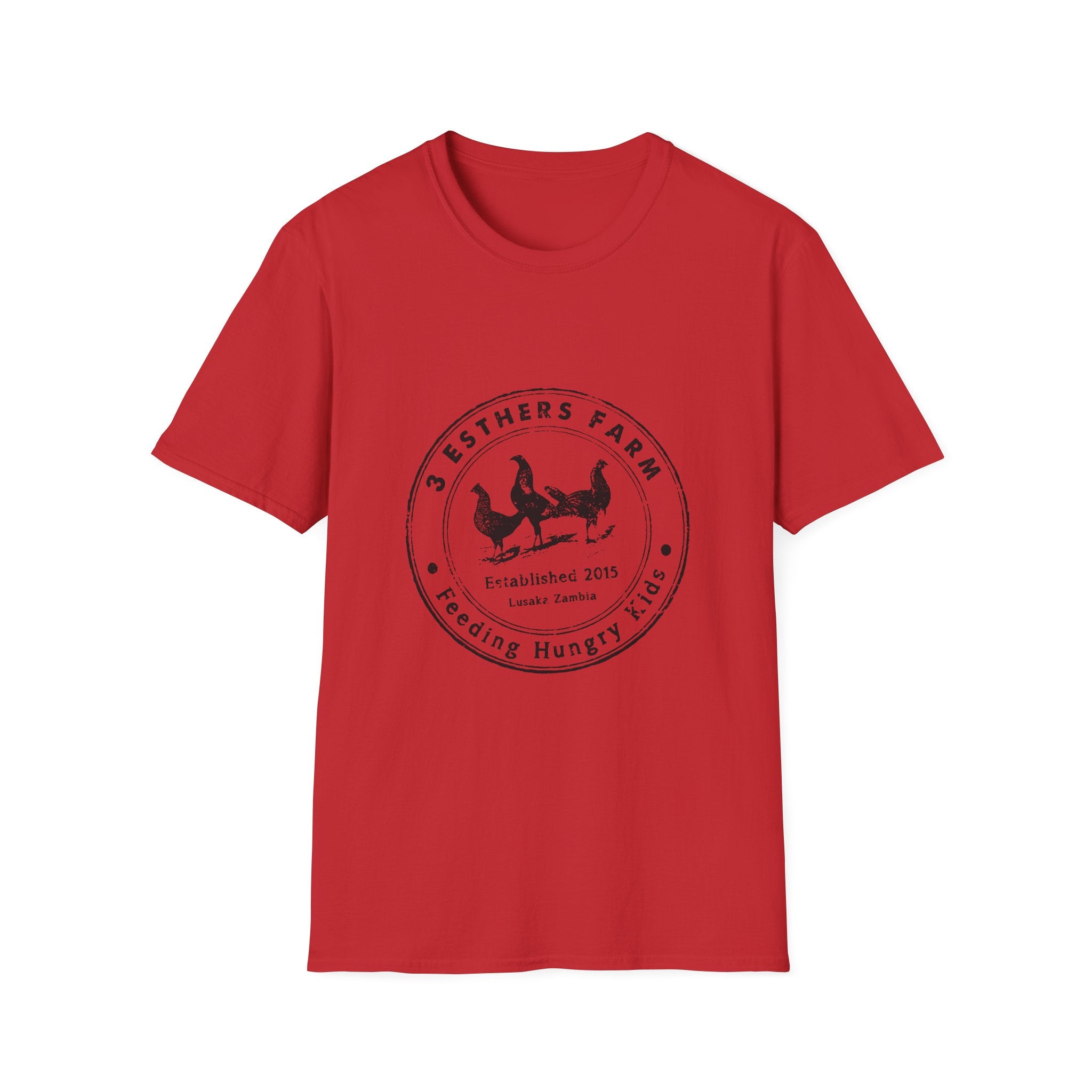 Farmhouse Chickens T-Shirt — "Pesthers Farm: Feeding Hungry Hens" Vintage Logo