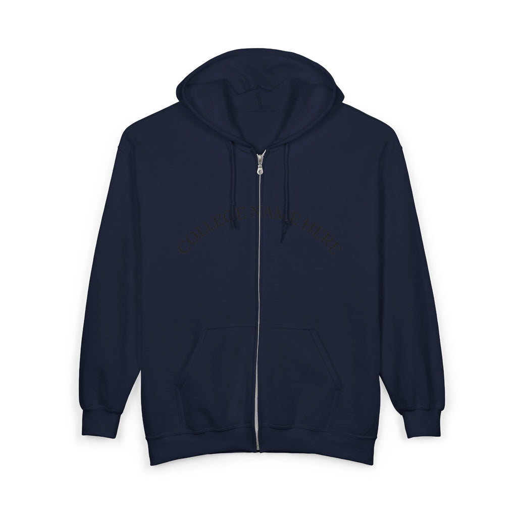 Nursing Program Zip Hoodie — 'Nursing Program Will Not Defeat Me' Full-Zip Sweatshirt