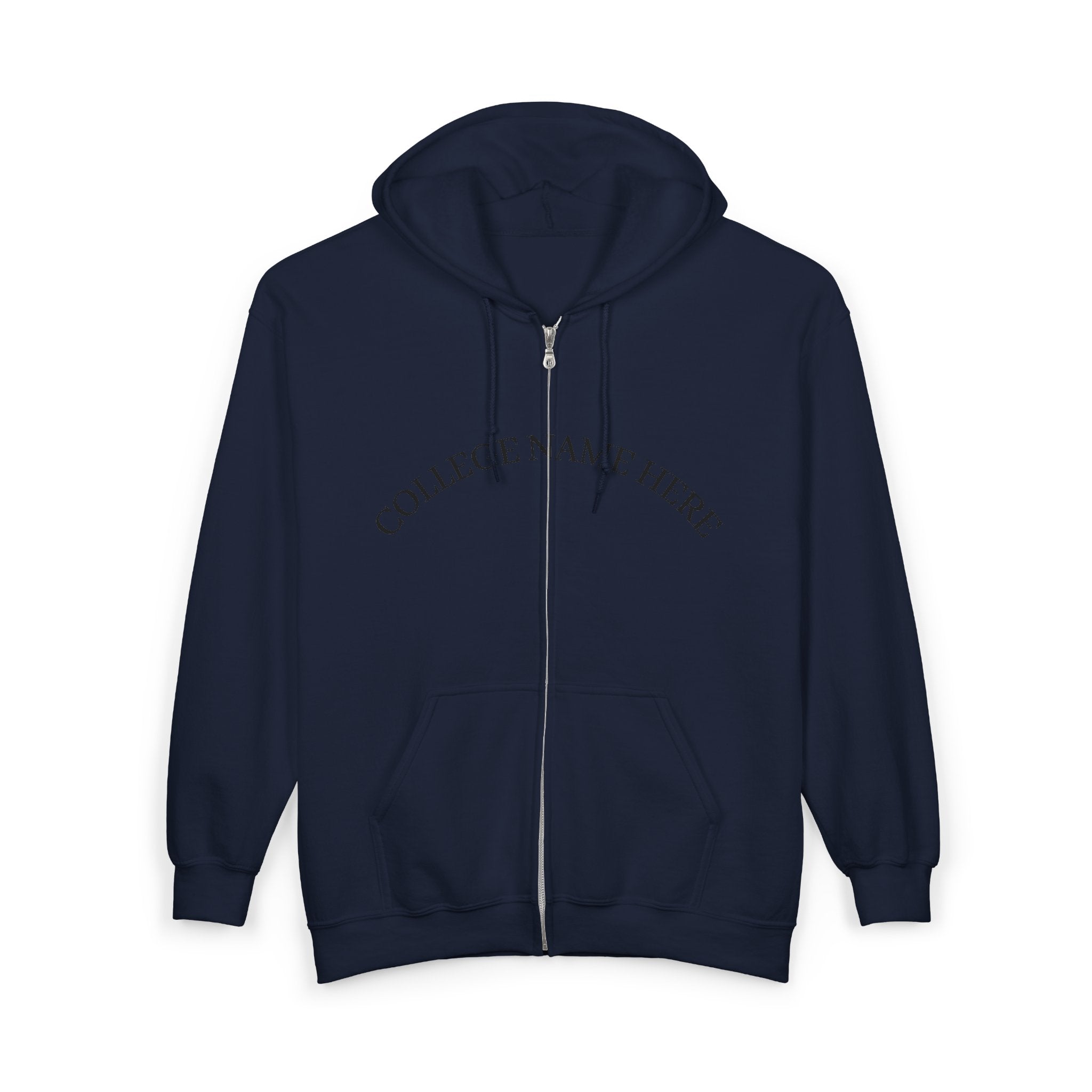 Nursing Program Zip Hoodie — 'Nursing Program Will Not Defeat Me' Full-Zip Sweatshirt