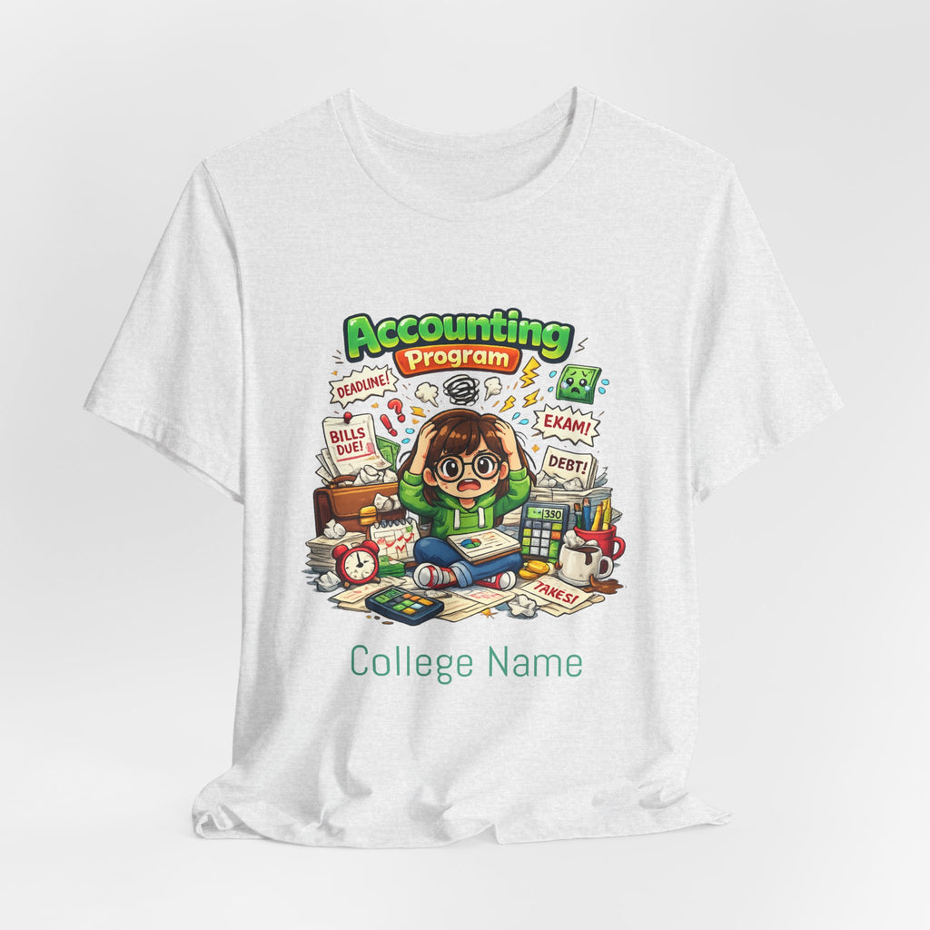 Accounting Program Student Tee — Cute Study Cartoon College Shirt