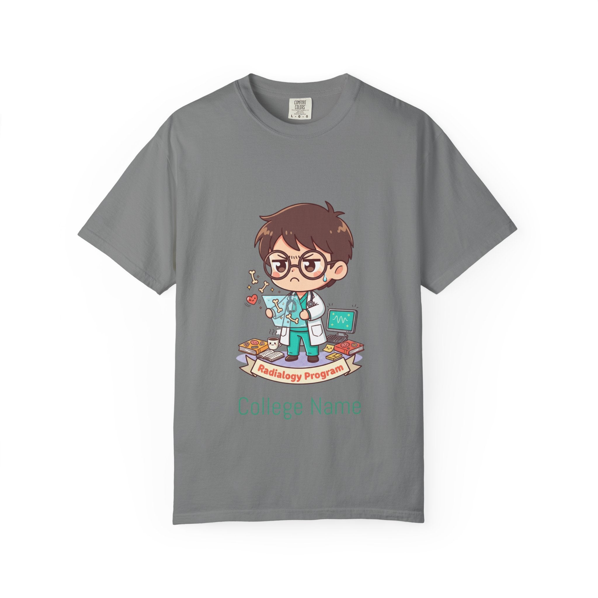 Radiology Program T-Shirt — Cute Radiologist Cartoon College Tee
