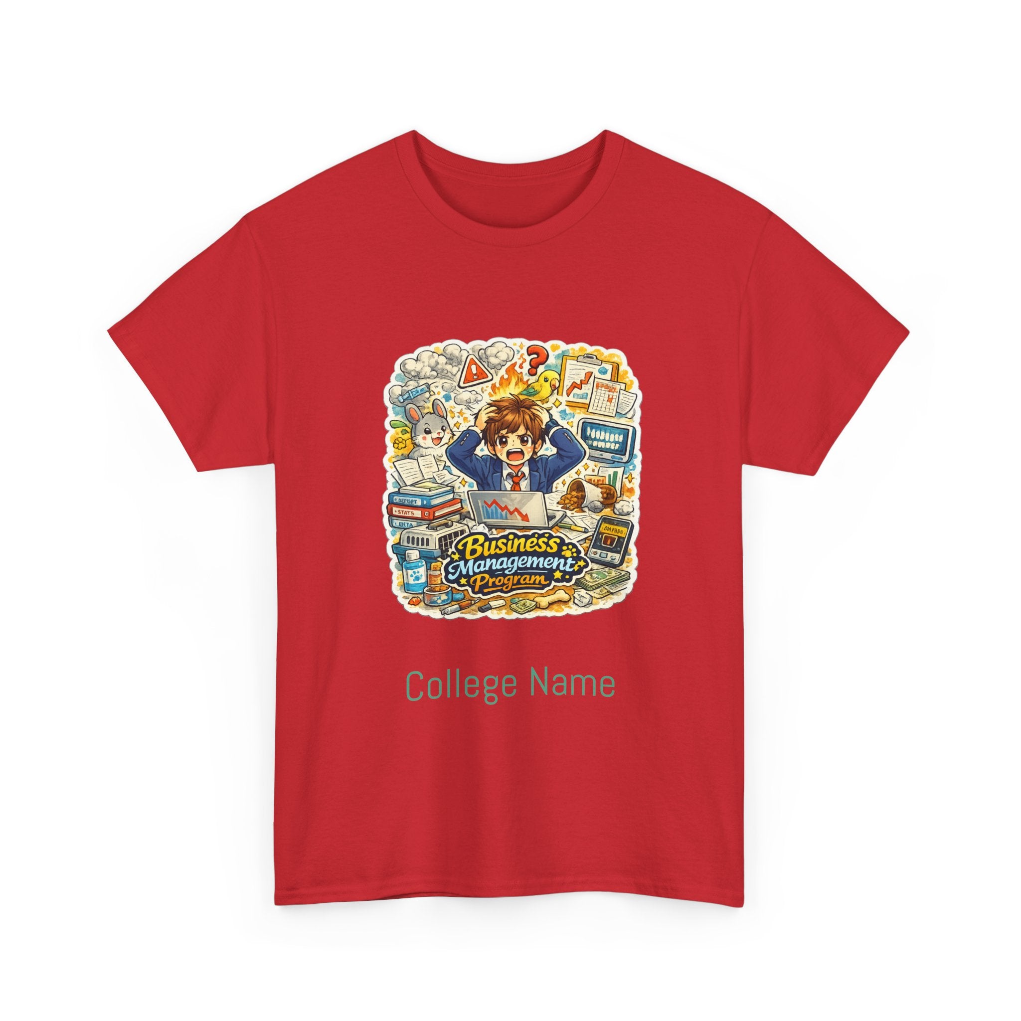 Business Management Major T-Shirt - Cute College Illustration Tee