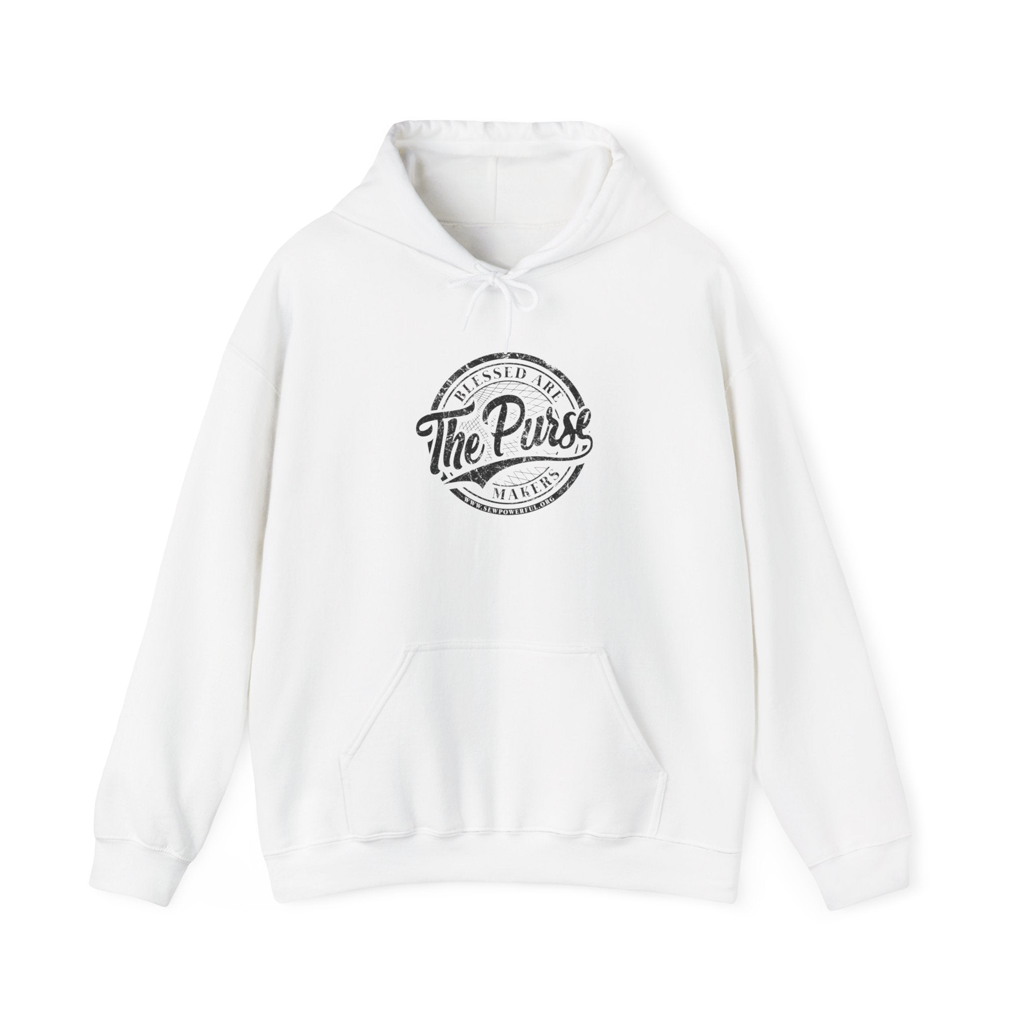 The Purse Vintage Logo Hoodie — Retro Circular Graphic Pullover