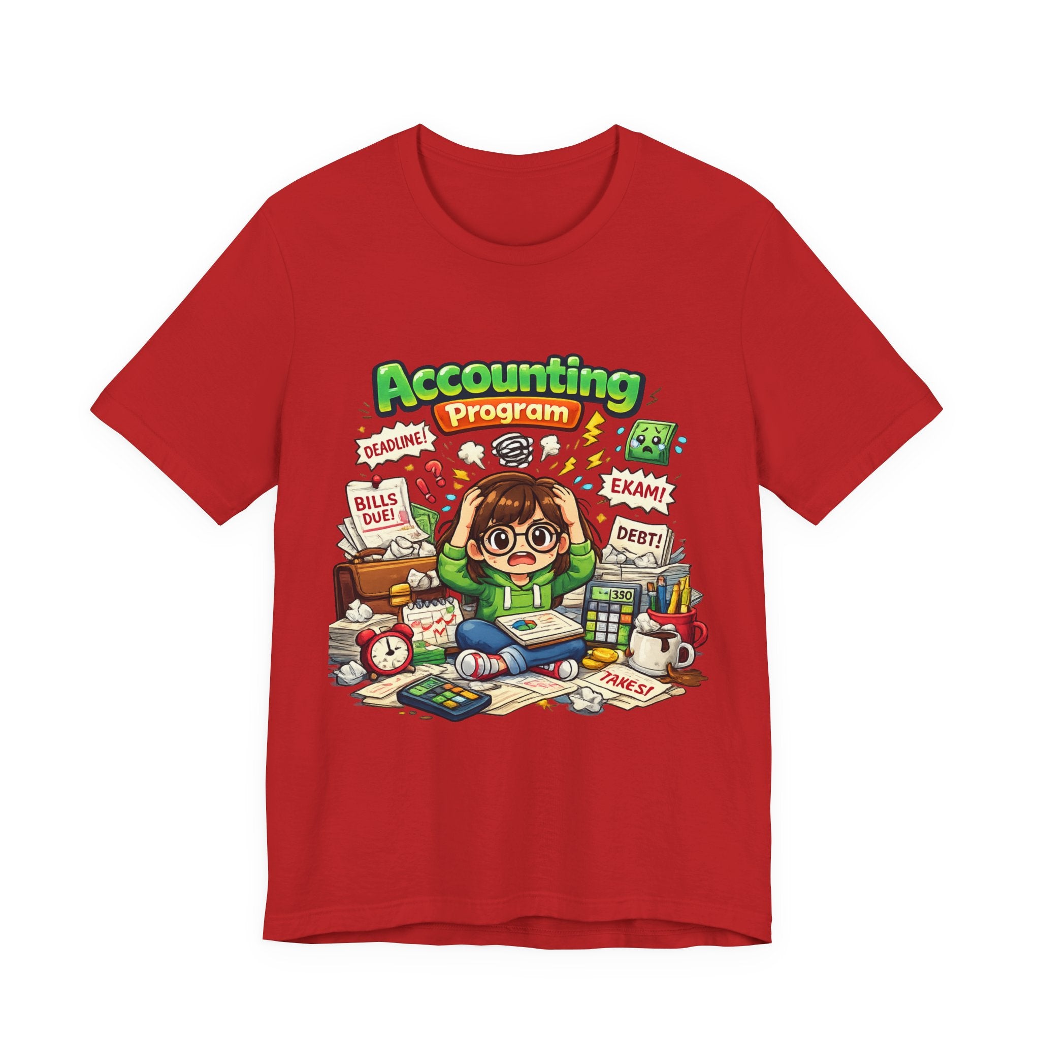 Accounting Program Student Tee — Cute Study Cartoon College Shirt