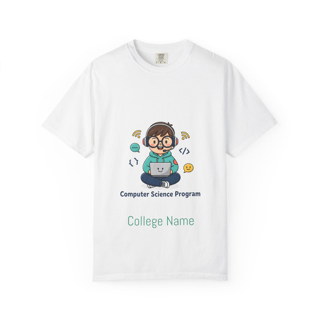 Computer Science Program T-Shirt — Cute Programmer Cartoon Tee