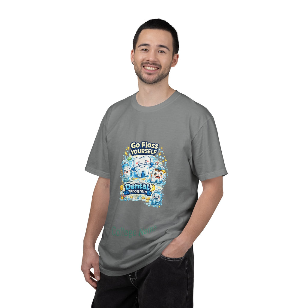 Go Floss Yourself Dental Program T-Shirt — Cute Tooth Cartoon Tee for Dental Students & Kids