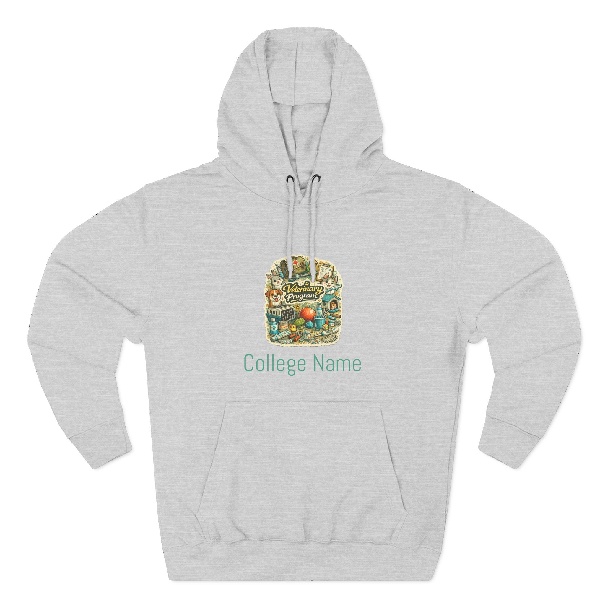 Veterinary Program Hoodie — Personalized College Name Fleece Pullover