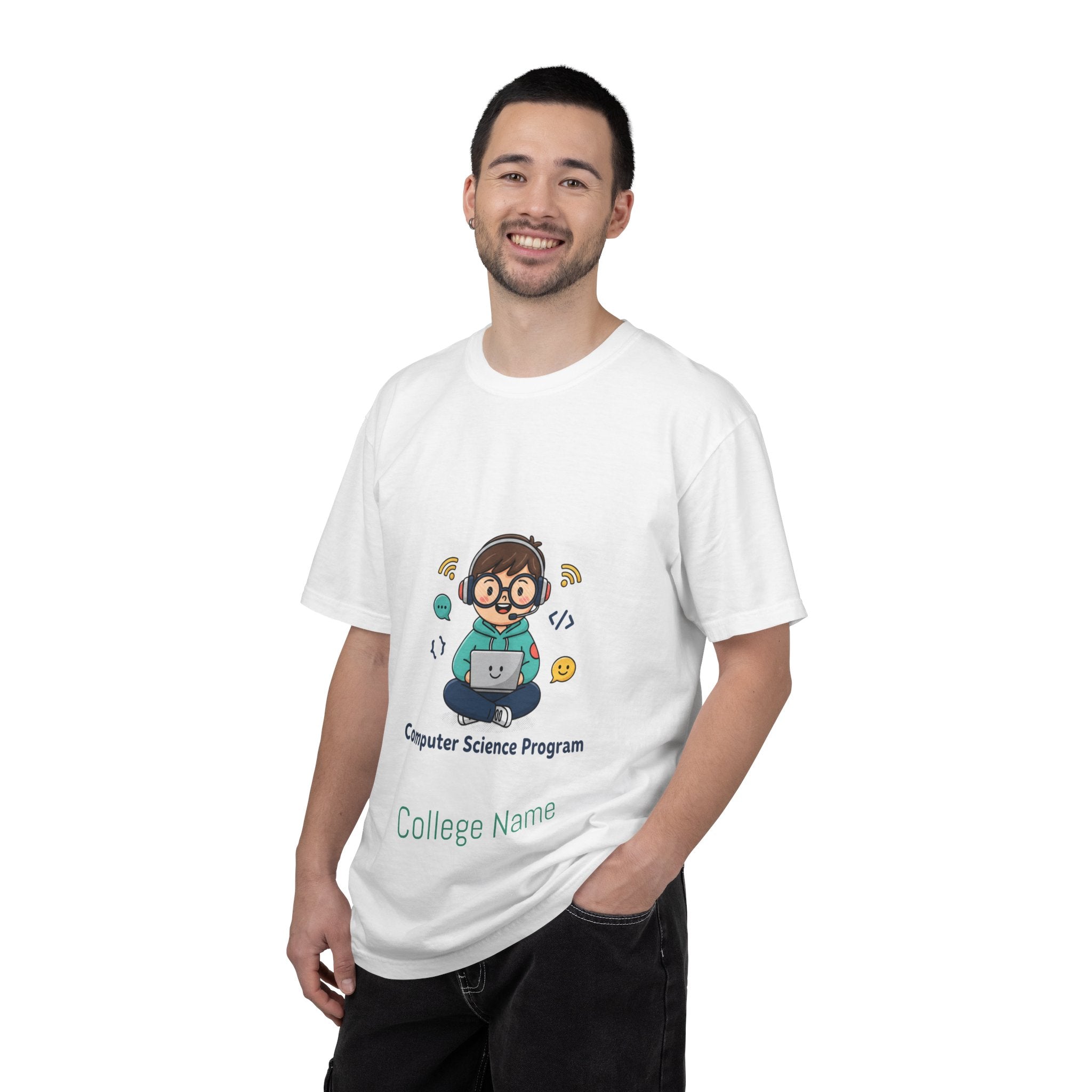 Computer Science Program T-Shirt — Cute Programmer Cartoon Tee