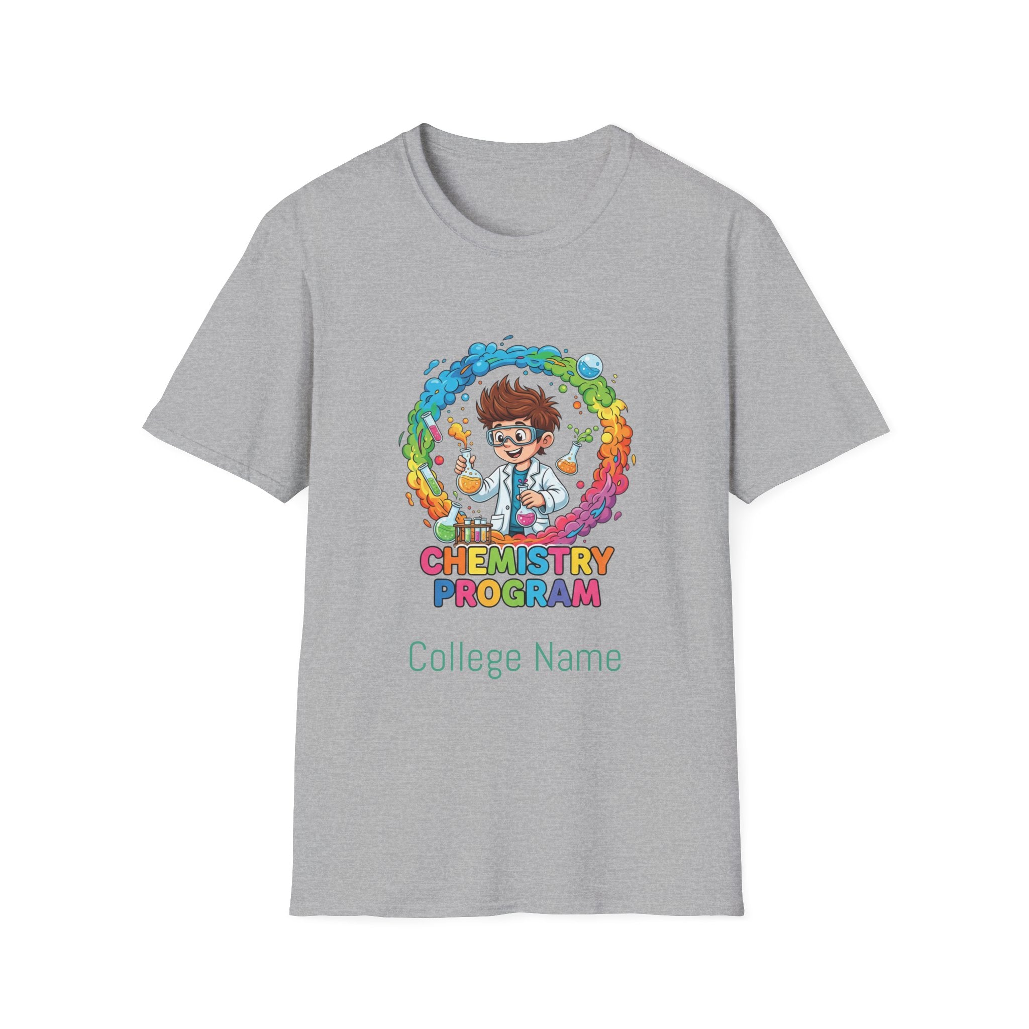 Chemistry Program T-Shirt — Colorful Science Club Tee