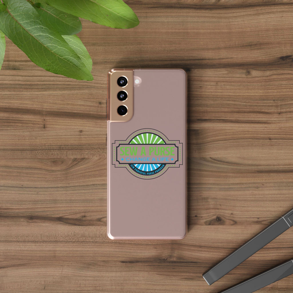 Clear Case — “Sew a Purse, Change a Life” Charity Phone Case