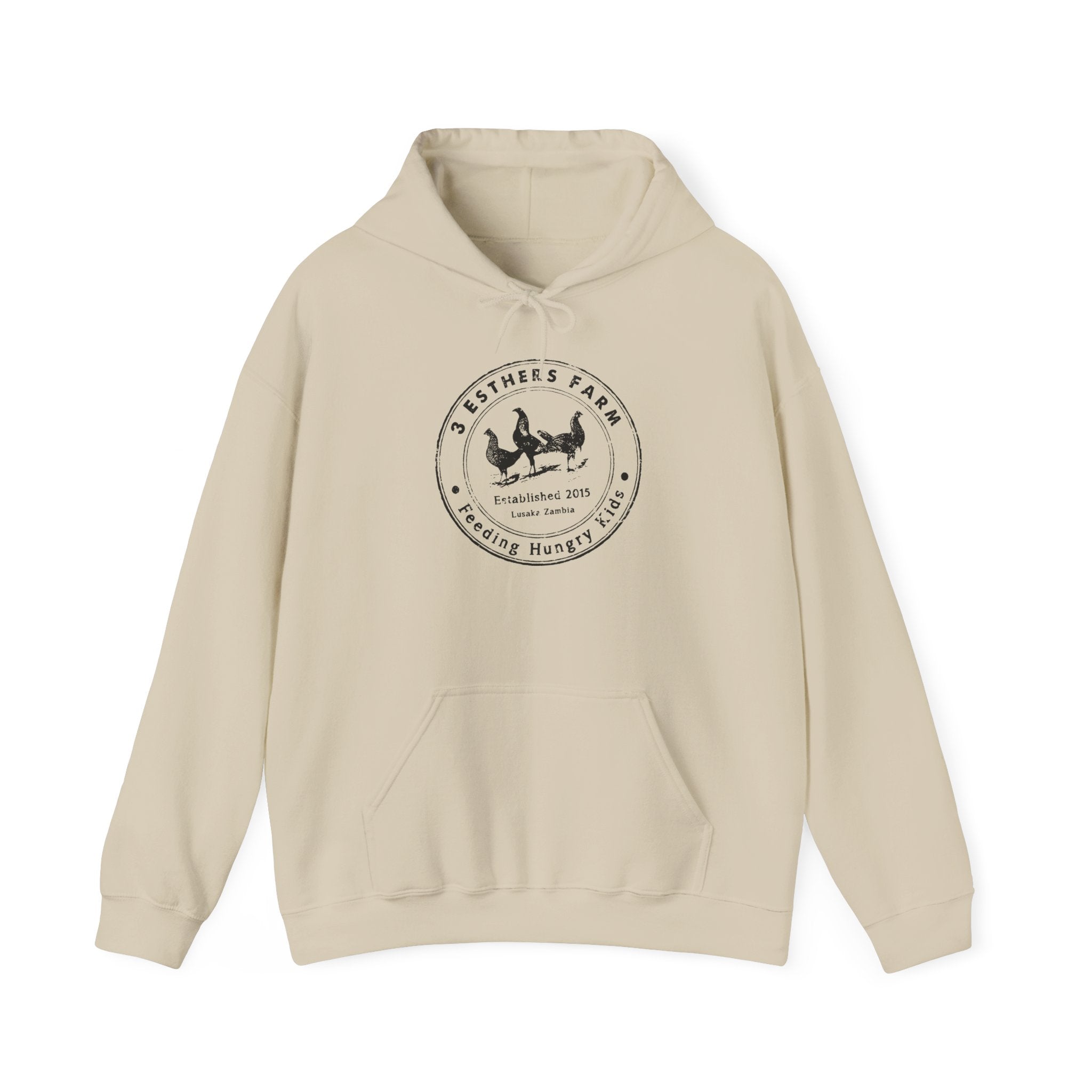 Farmhouse Chicken Hoodie — Crest Logo ‘Est. 2021’ Cozy Pullover