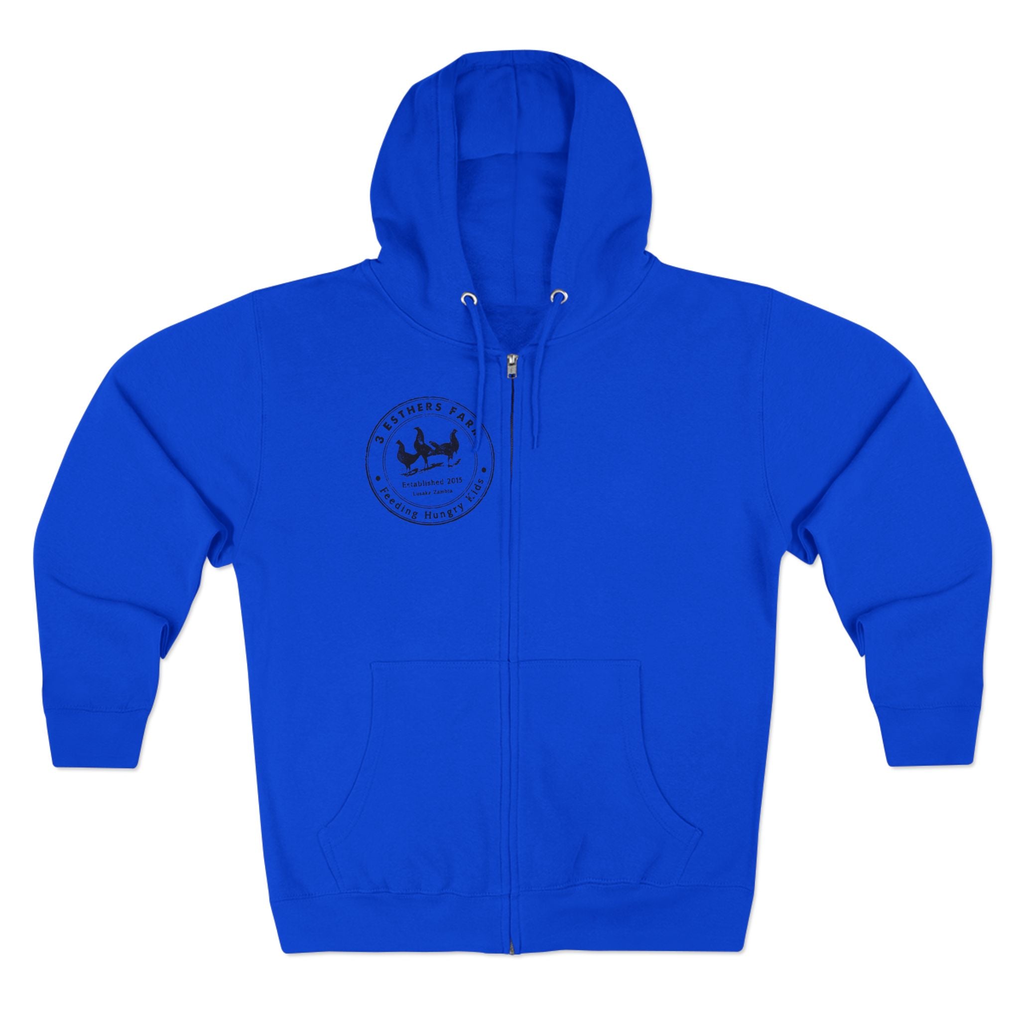 3 Esther Zip Hoodie – Coastal Sailing Badge Chest Print