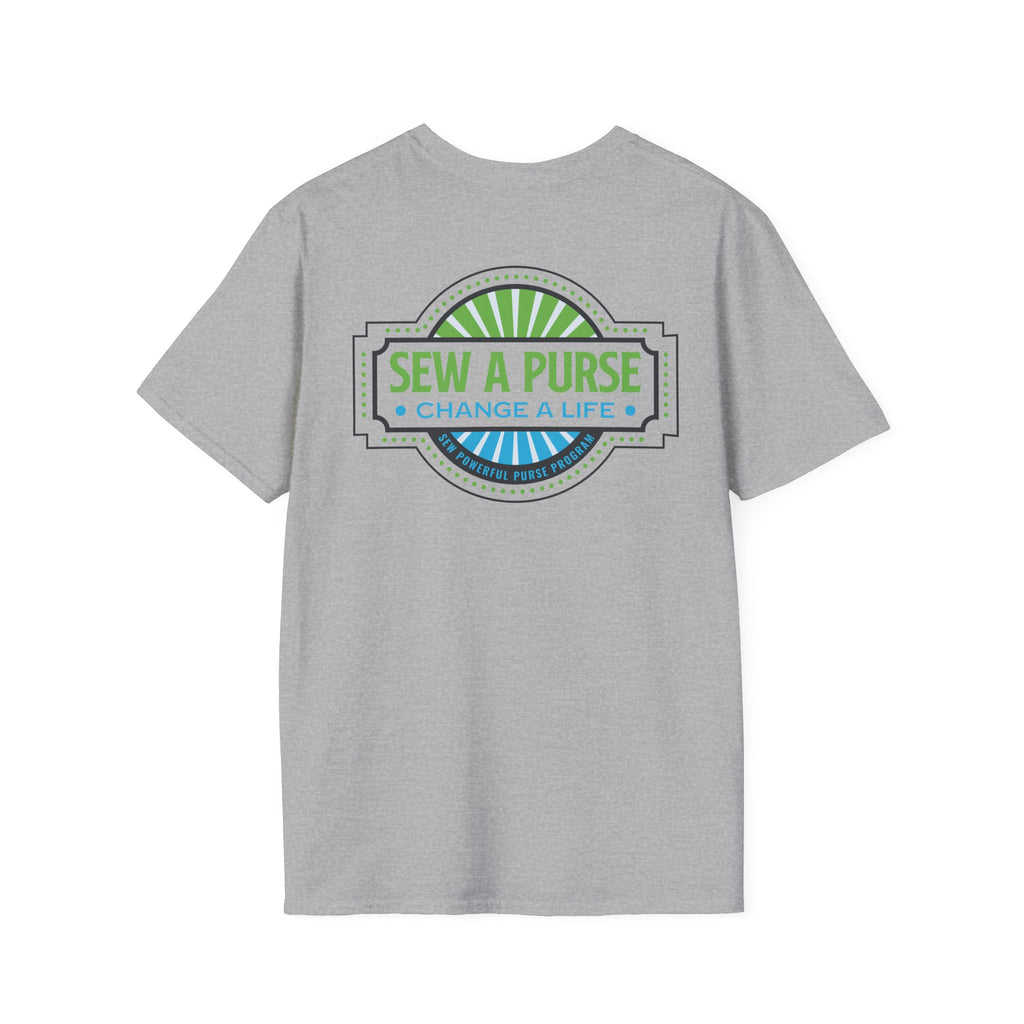Sew A Purse — Change A Life T-Shirt - Front and Back
