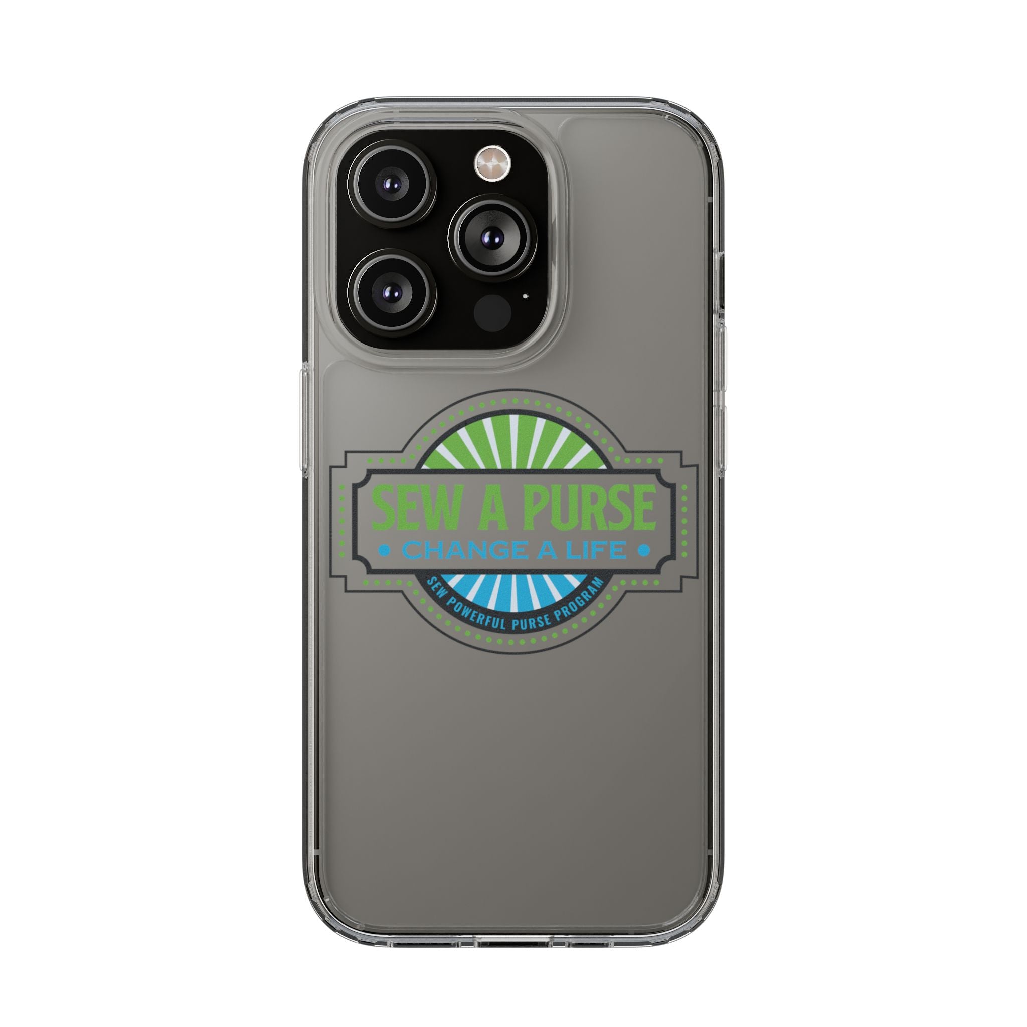 Clear Case — “Sew a Purse, Change a Life” Charity Phone Case
