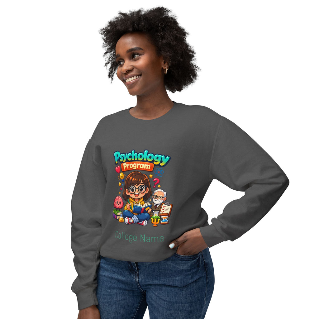 Psychology Program Crewneck Sweatshirt — Cute Student Grad Design