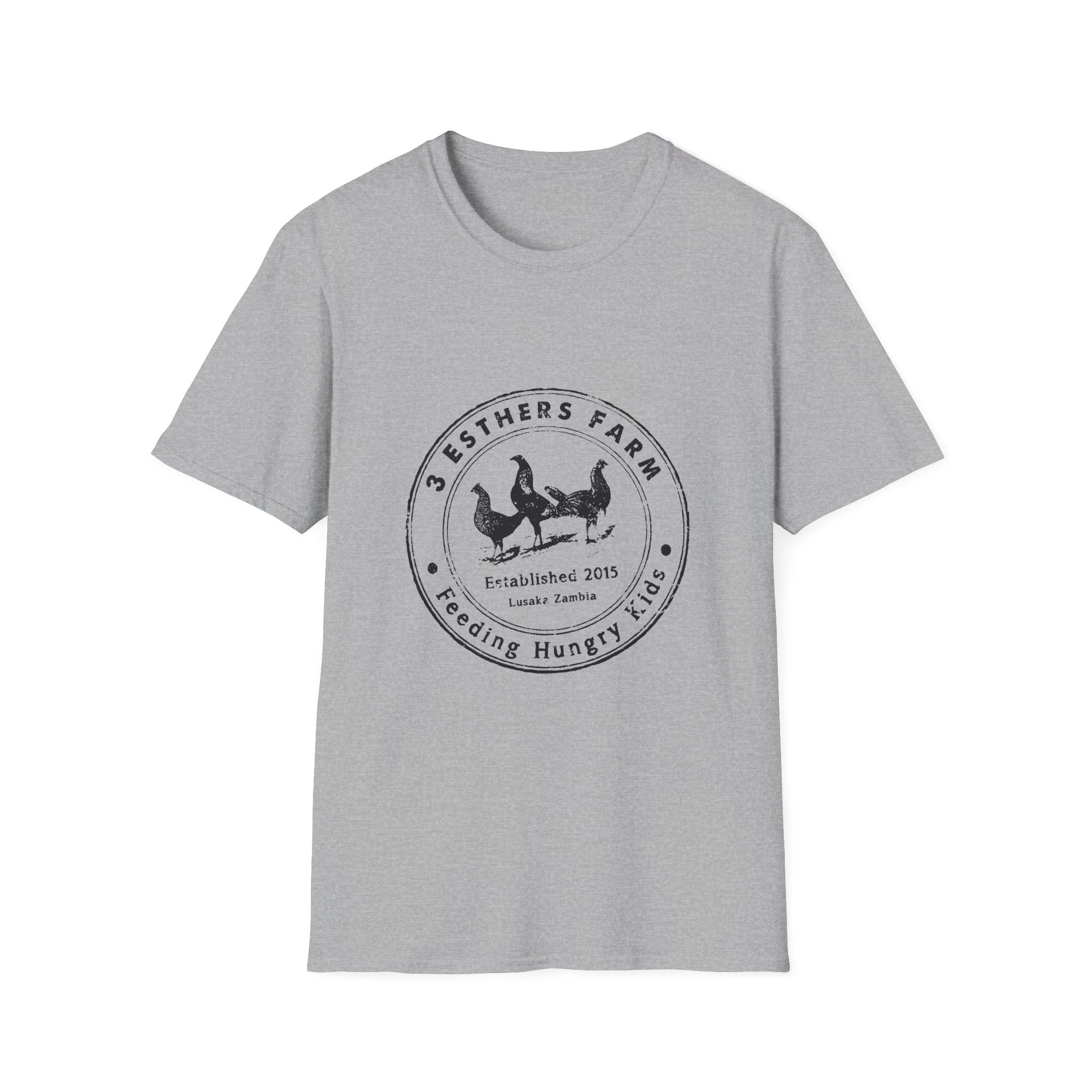 Farmhouse Chickens T-Shirt — "Pesthers Farm: Feeding Hungry Hens" Vintage Logo