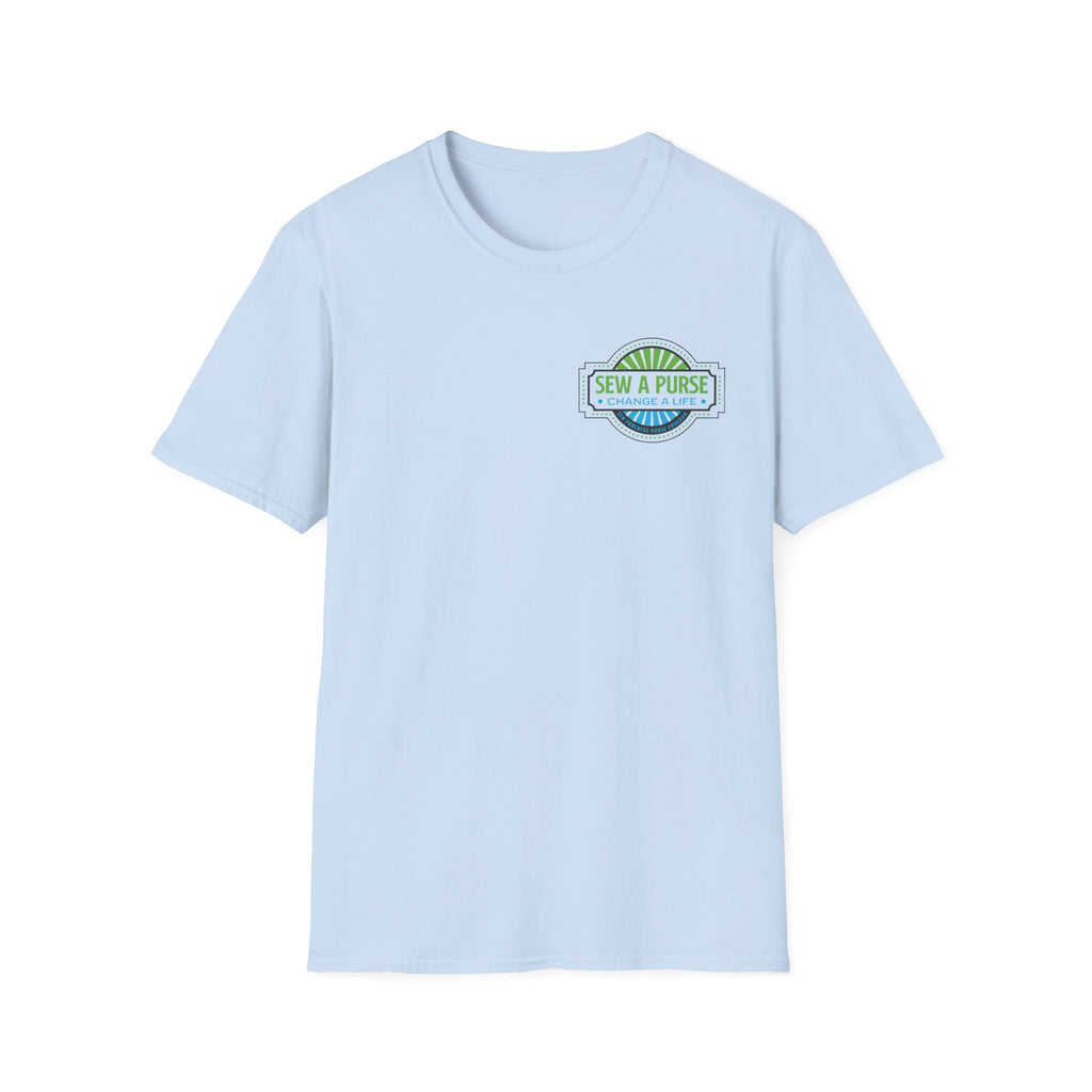 Sew A Purse — Change A Life T-Shirt - Front and Back
