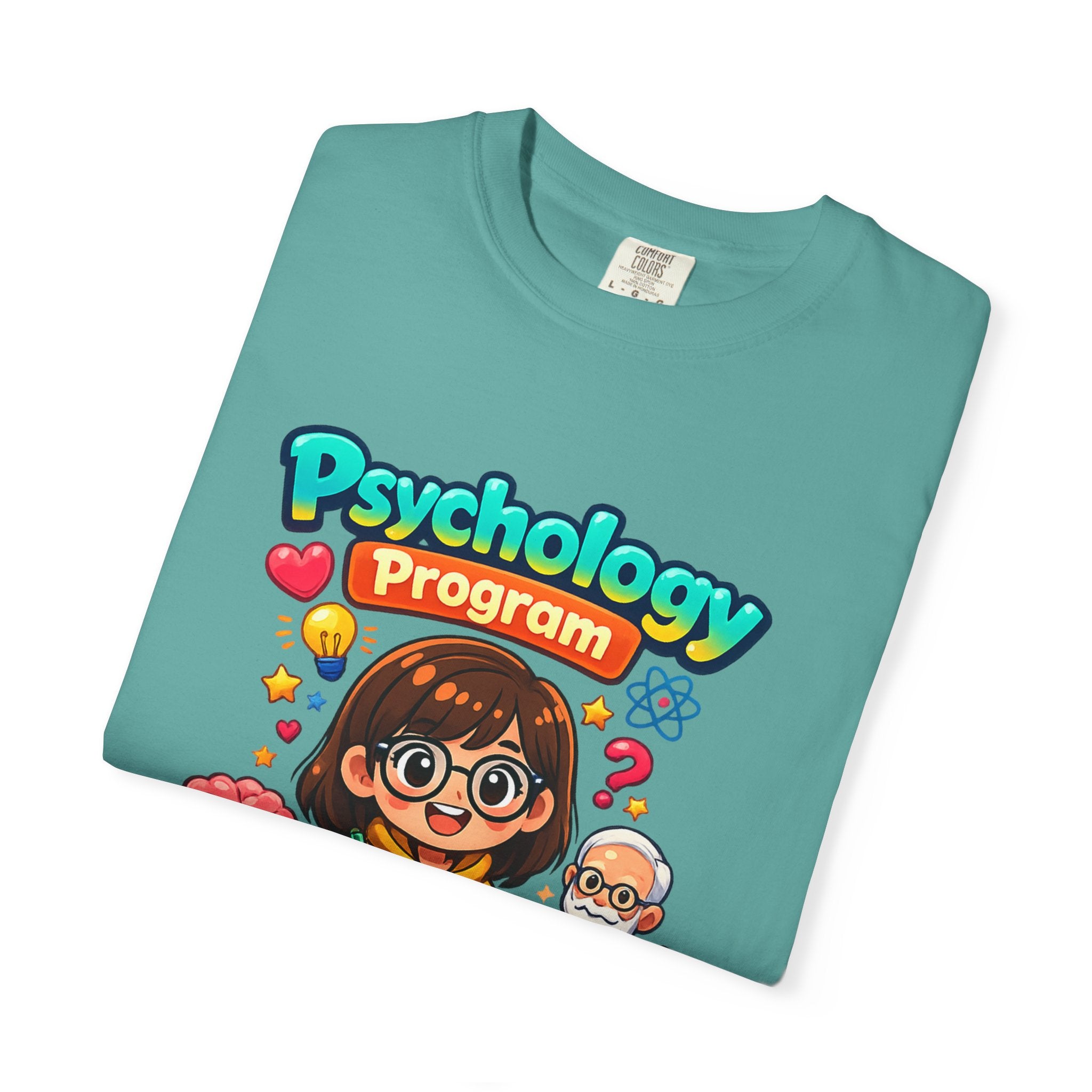 Psychology Program T-Shirt — Cute Student Cartoon Design