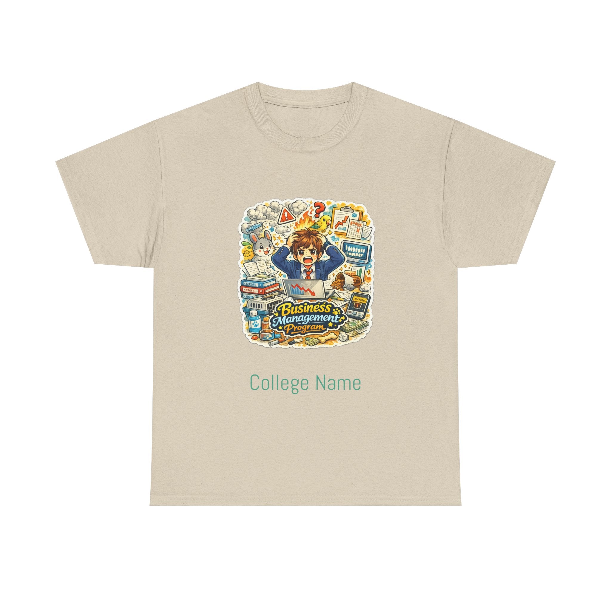 Business Management Major T-Shirt - Cute College Illustration Tee