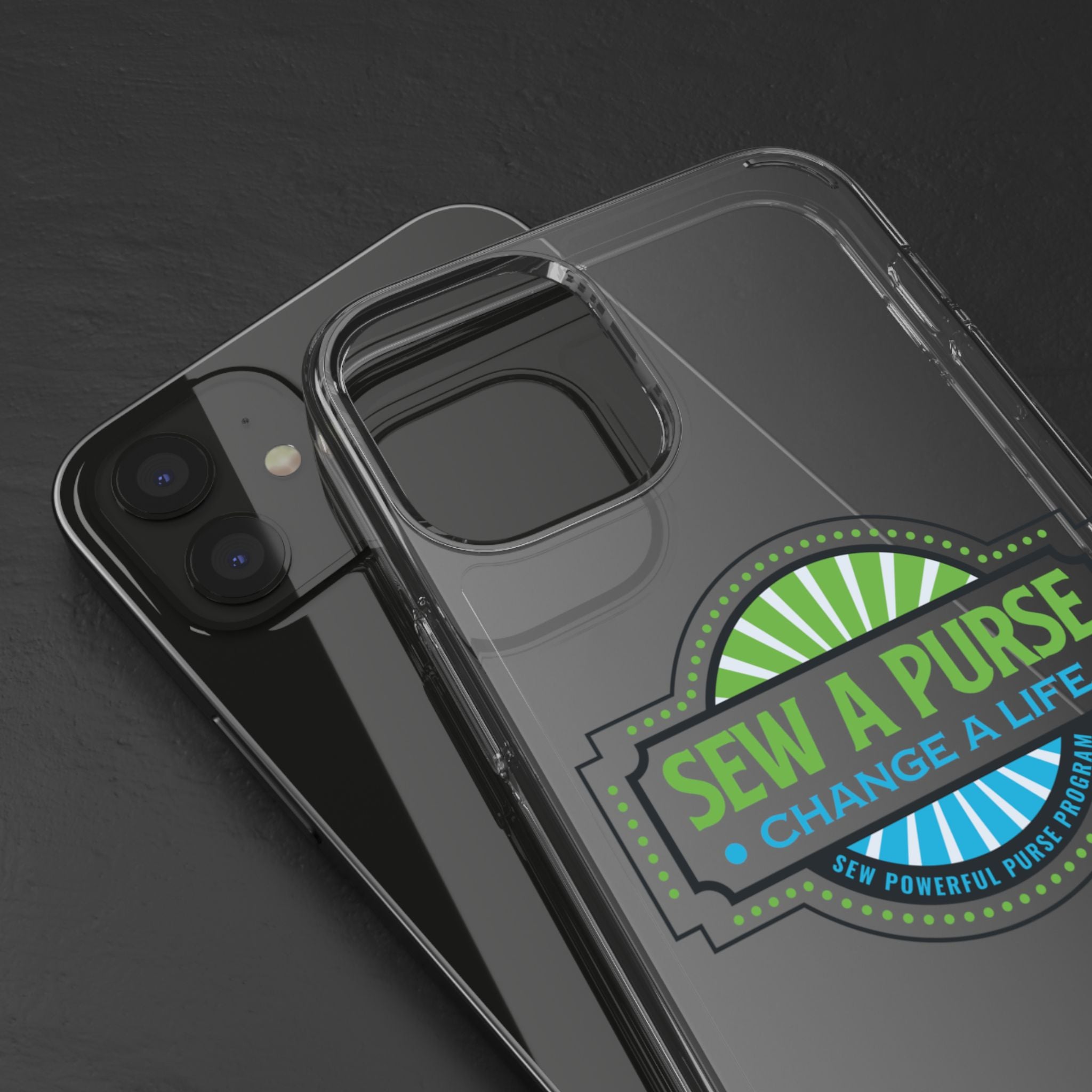 Clear Case — “Sew a Purse, Change a Life” Charity Phone Case