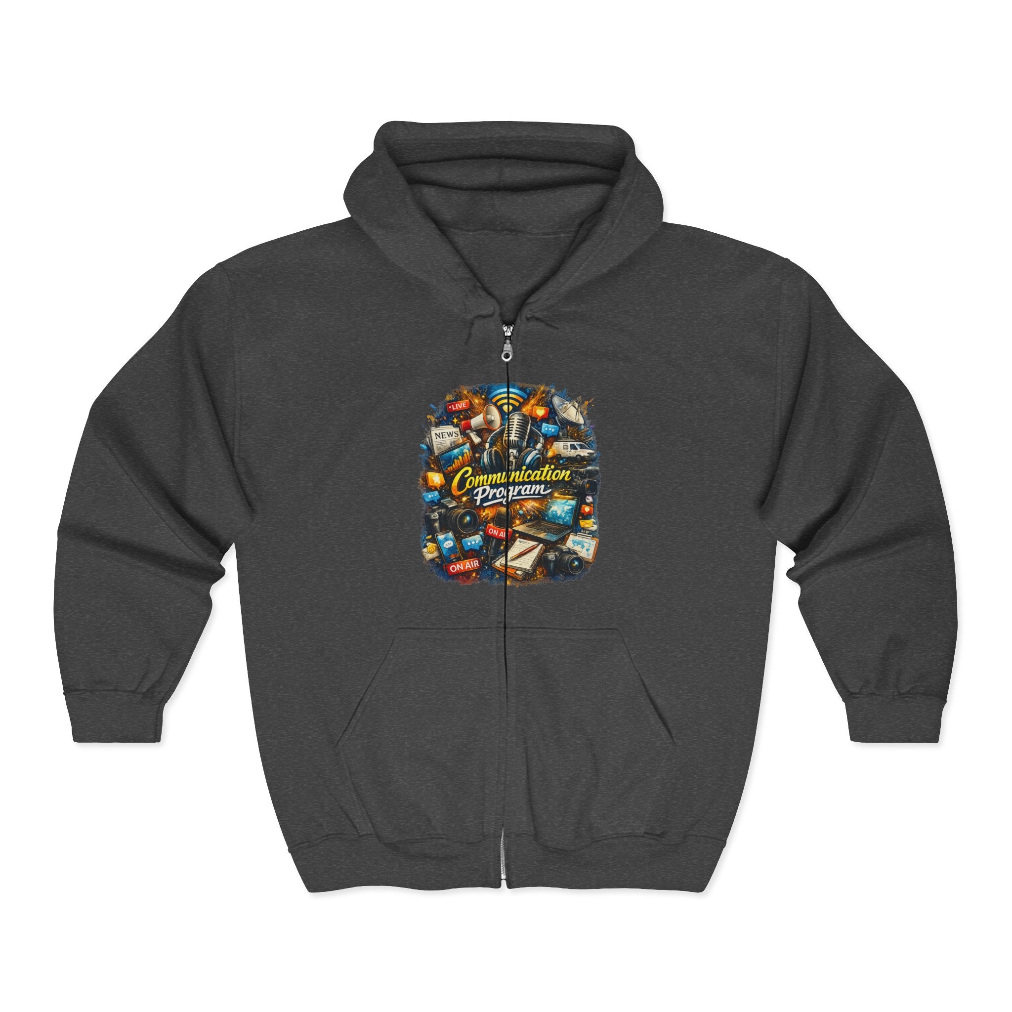 Communication Travel Zip Hoodie