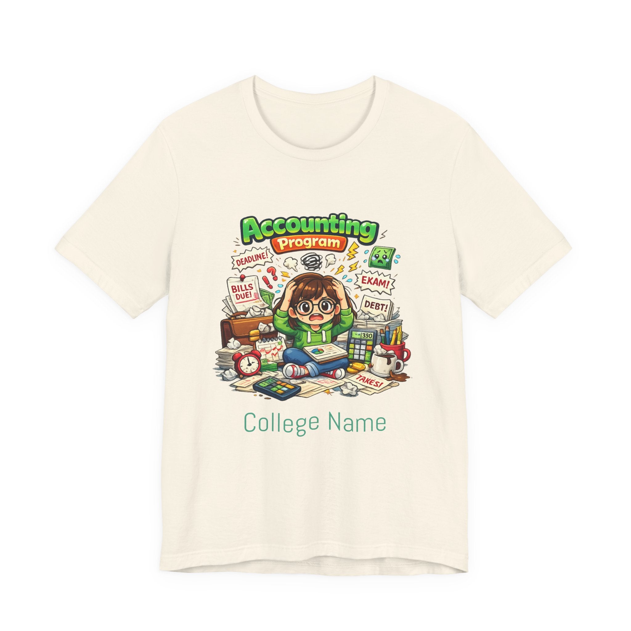 Accounting Program Student Tee — Cute Study Cartoon College Shirt