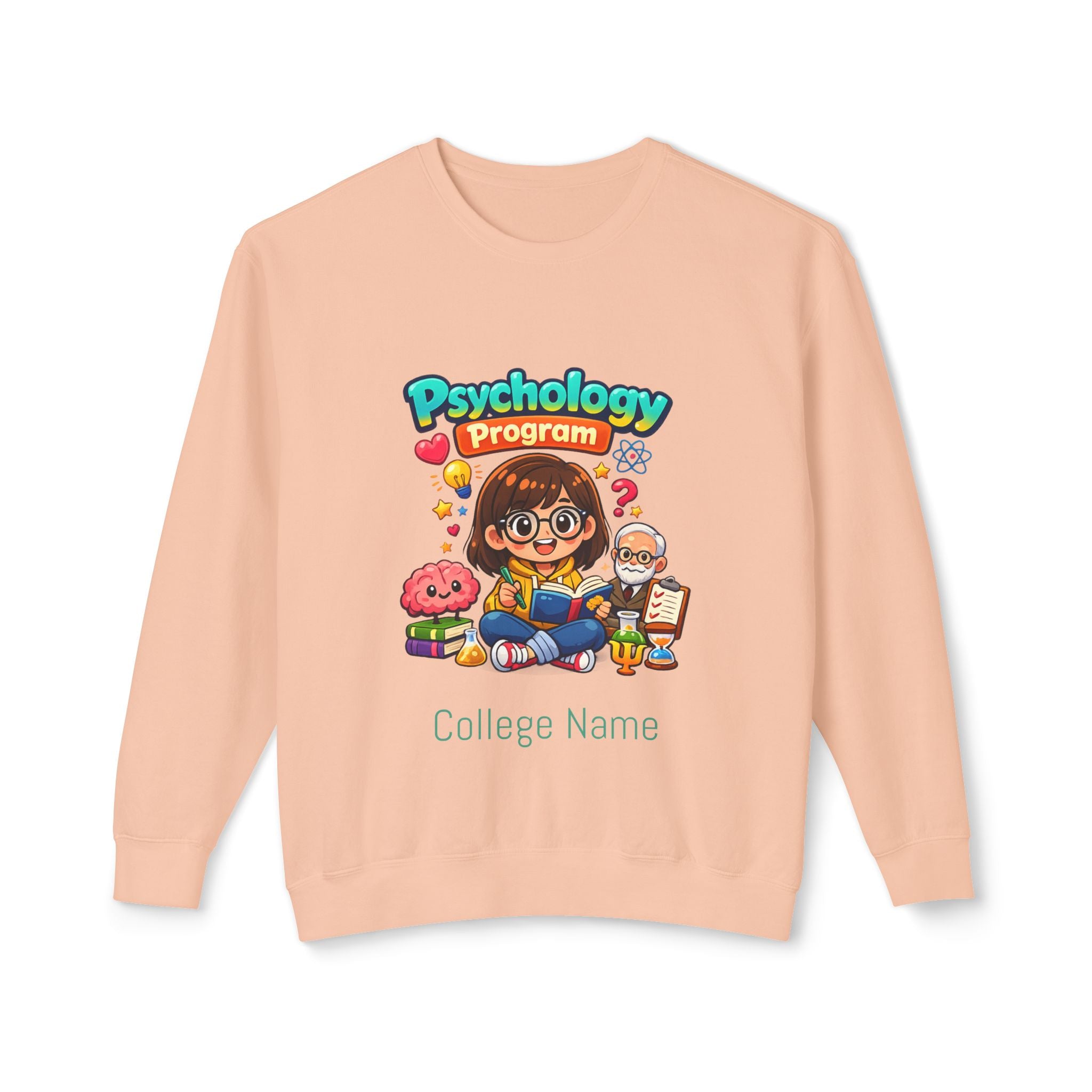 Psychology Program Crewneck Sweatshirt — Cute Student Grad Design