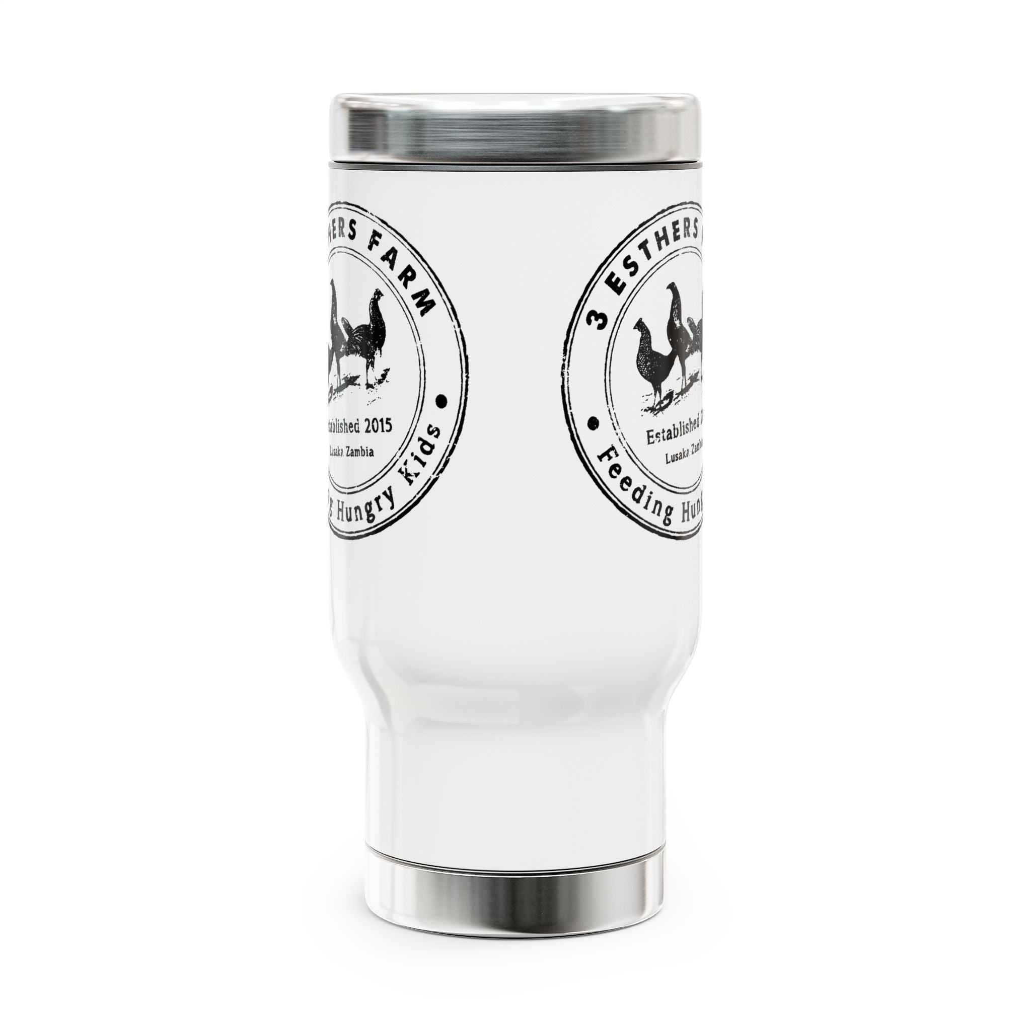 3 Esthers Farm 14oz Stainless Steel Travel Mug with Handle