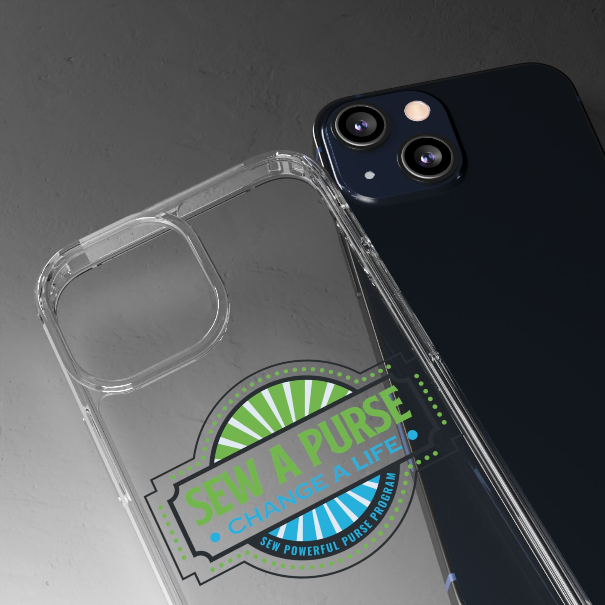 Clear Case — “Sew a Purse, Change a Life” Charity Phone Case