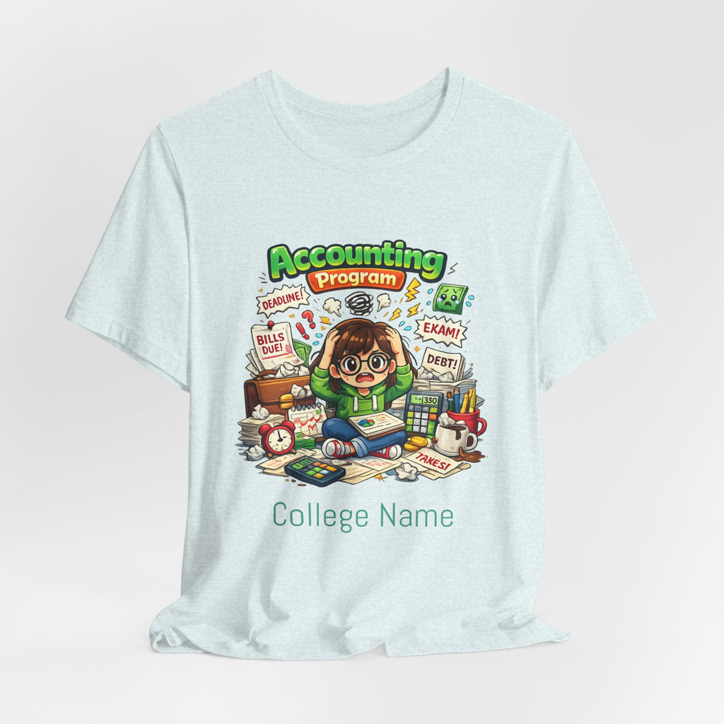 Accounting Program Student Tee — Cute Study Cartoon College Shirt