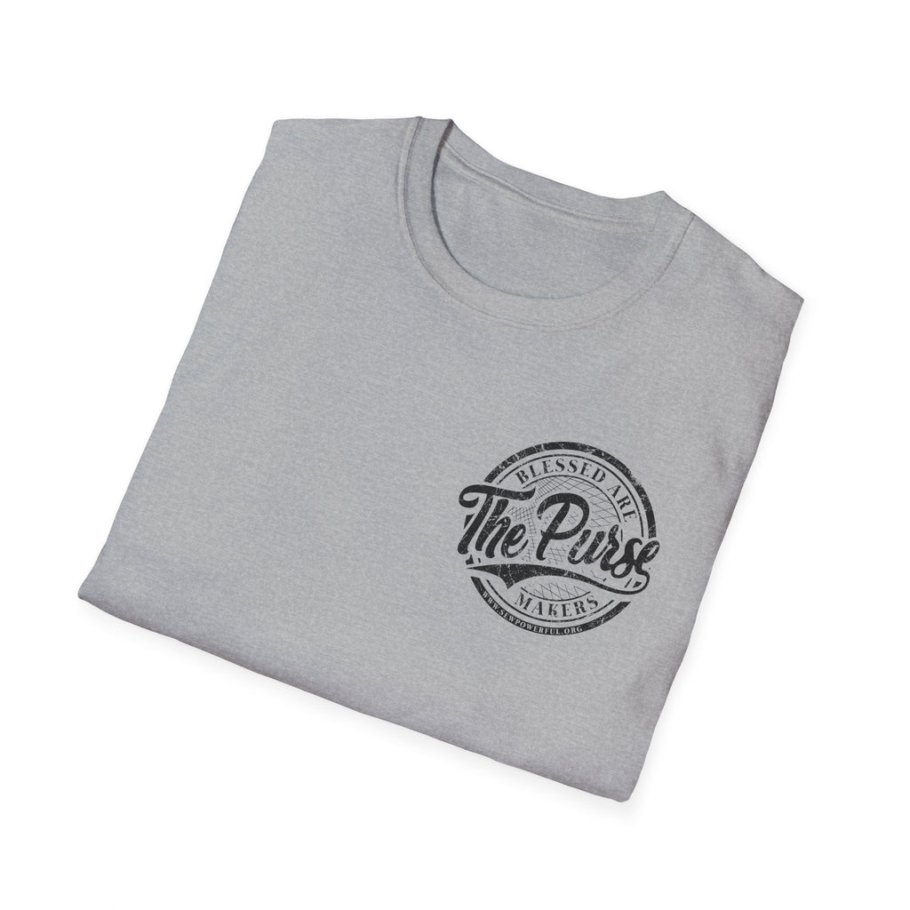 Blessed Are The Purse Makers - Small Logo T-Shirt