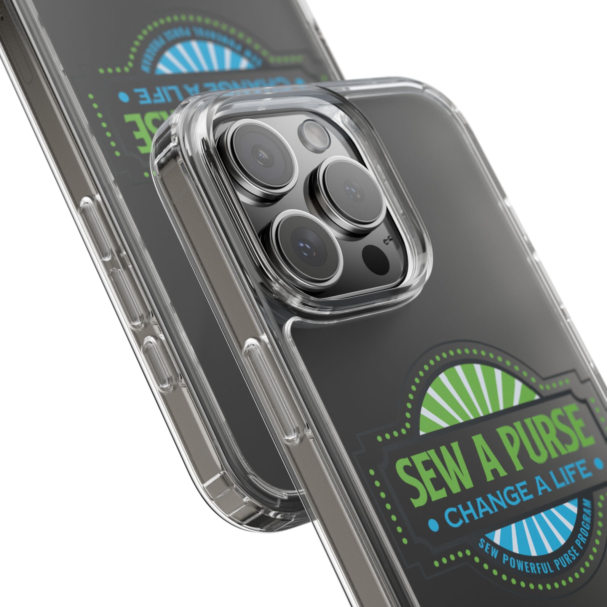 Clear Case — “Sew a Purse, Change a Life” Charity Phone Case