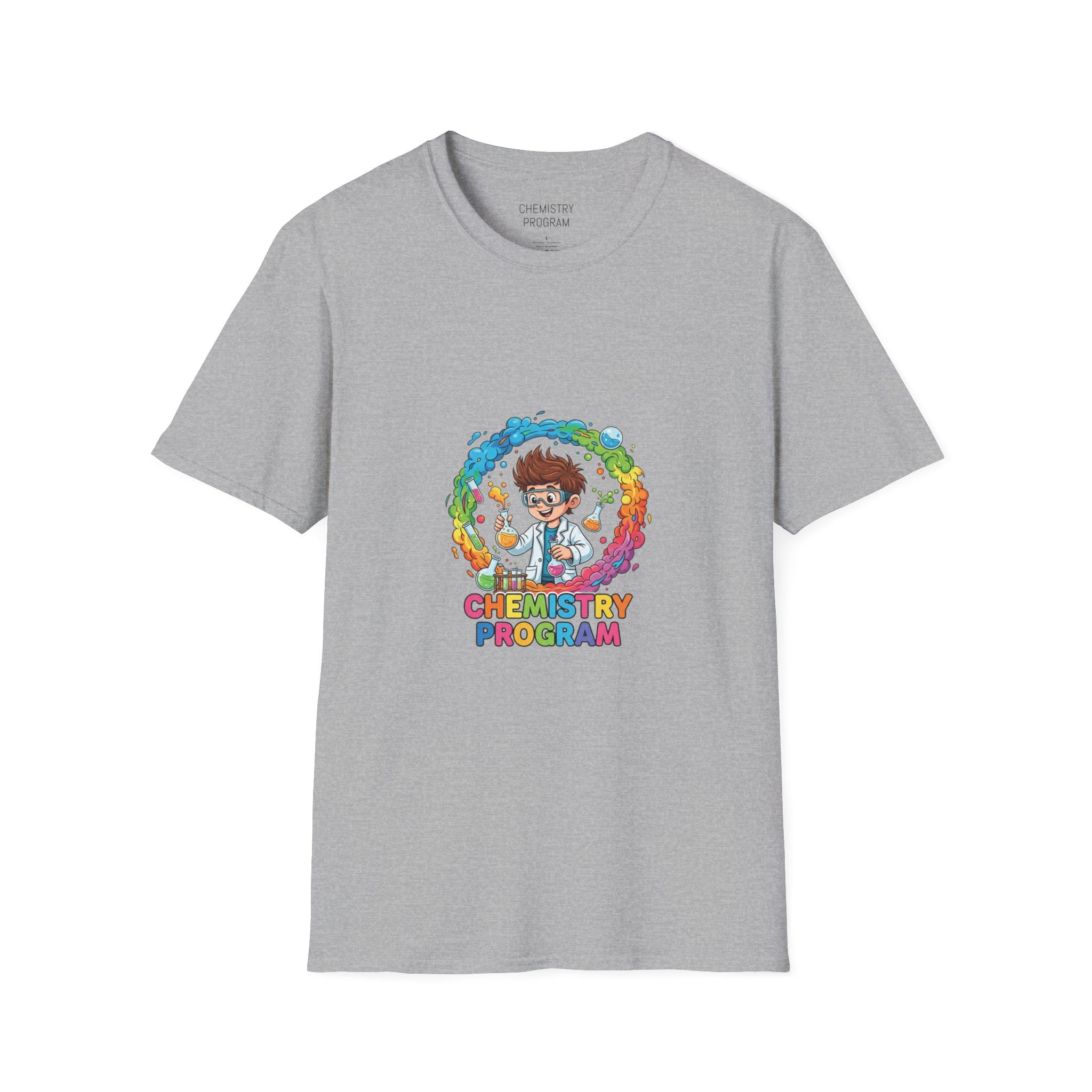Chemistry Program T-Shirt — Colorful Science Club Tee