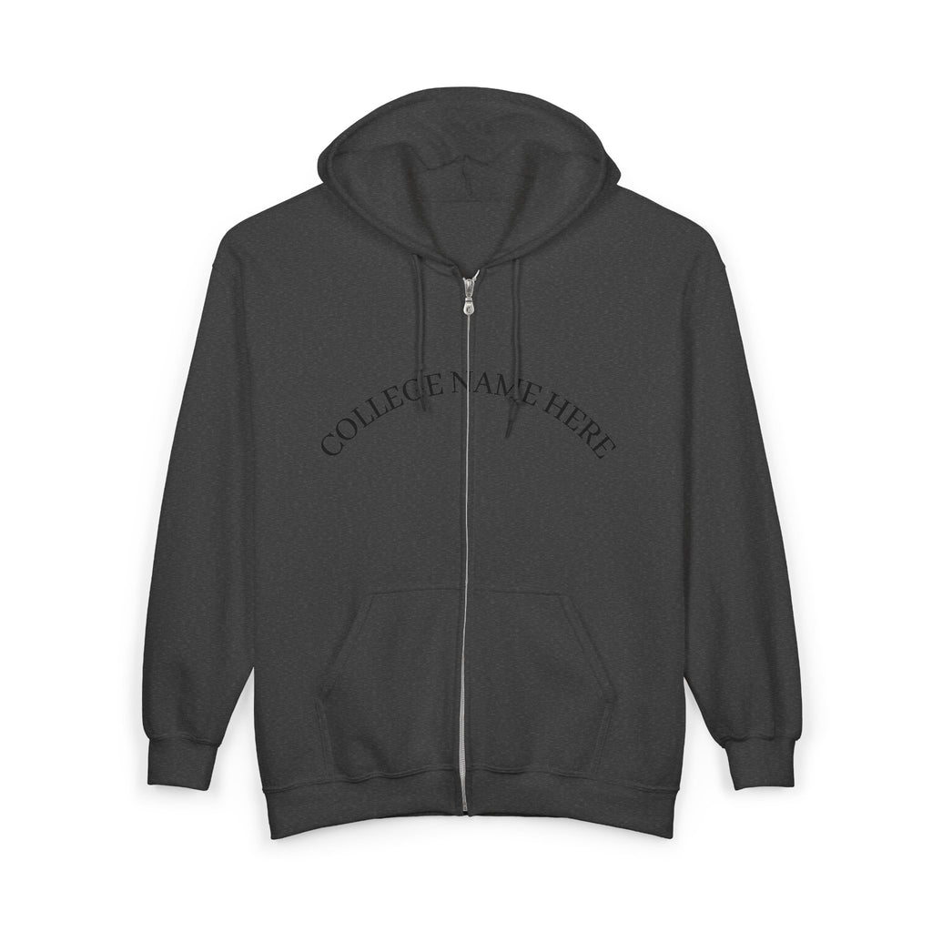 Nursing Program Zip Hoodie — 'Nursing Program Will Not Defeat Me' Full-Zip Sweatshirt